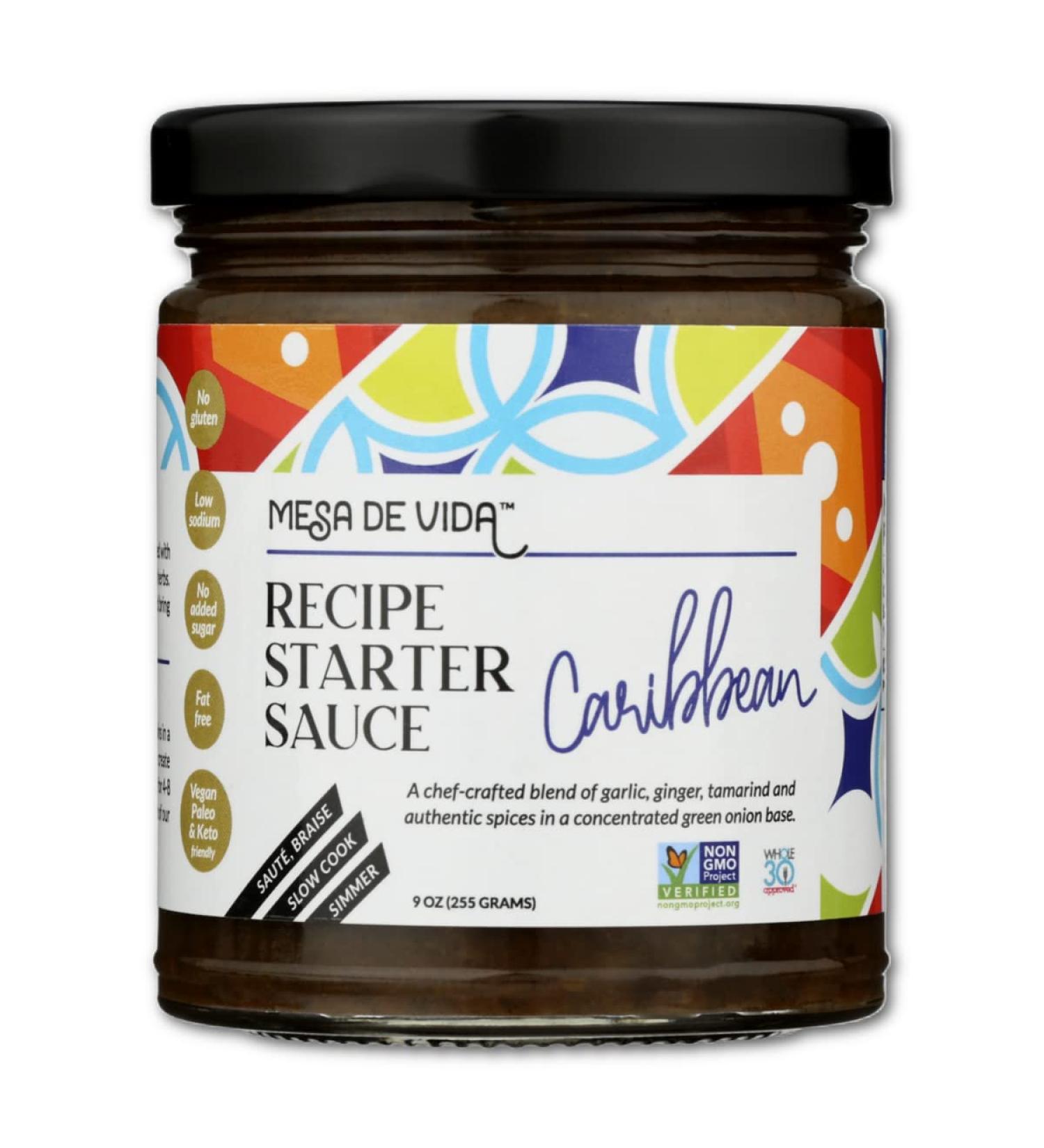 Mesa de Vida Caribbean Cooking Sauce - Healthy Global Gourmet Seasoning - Buy Online on GoSupps.com