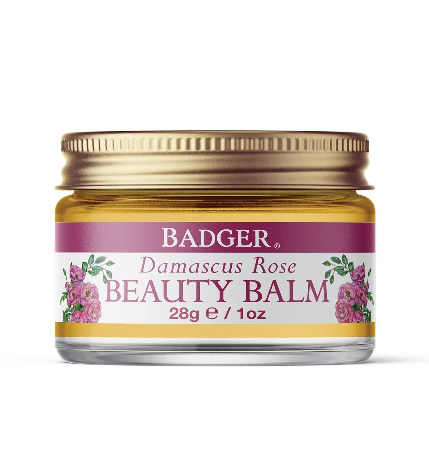 Buy Badger Company Organic Beauty Balm - Damascus Rose 1 oz | Natural Skin Care - Buy Online on GoSupps.com