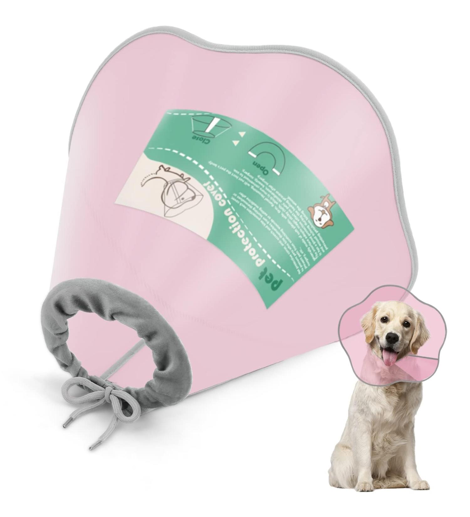 Buy Supet Rewkrause Leak Protection Collar for Dogs & Cats - Pink XXXL (25-28.5 cm) - Comfortable Protective Neck Collar for Recovery - Buy Online on GoSupps.com