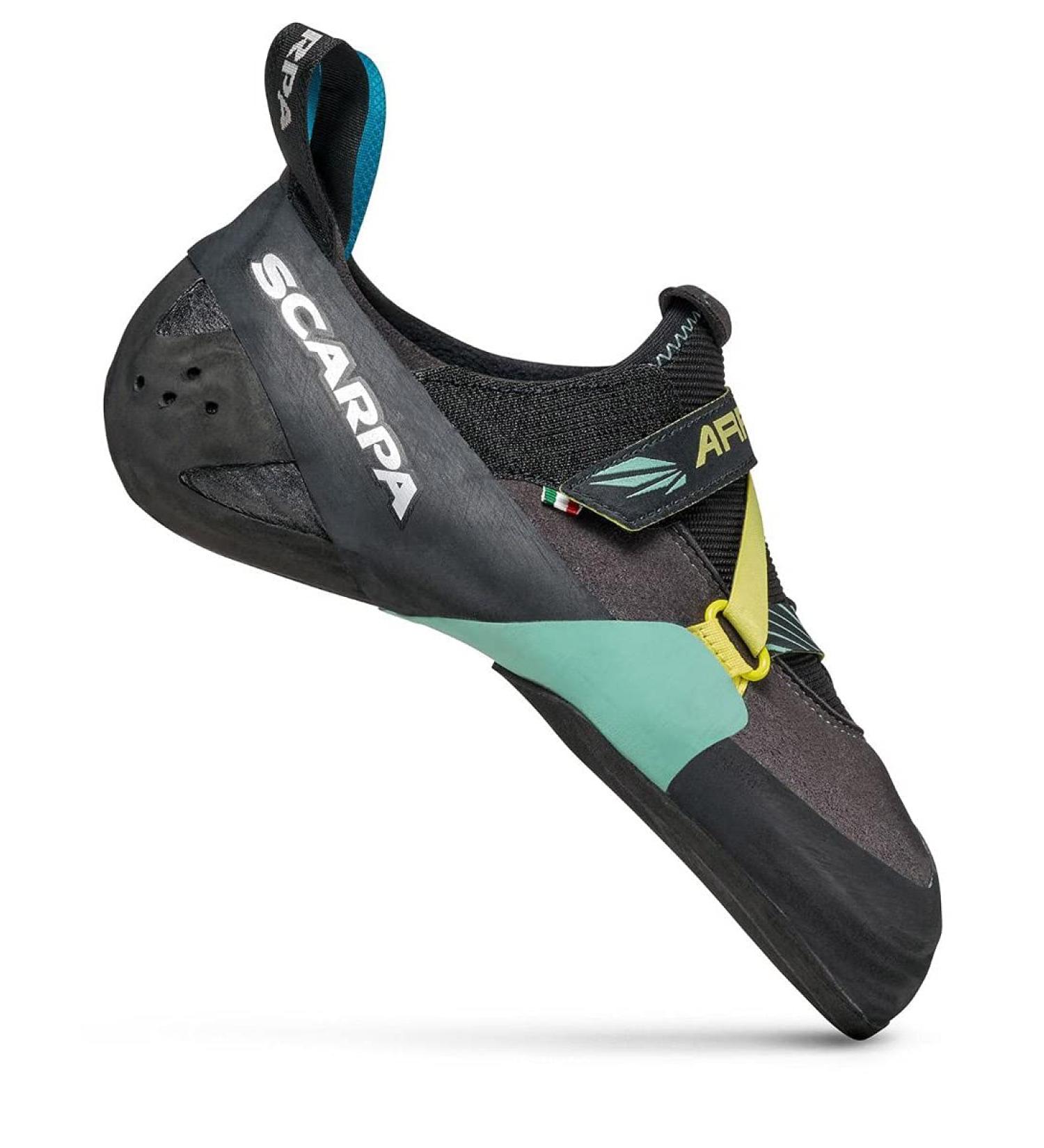 Scarpa Men's Drago Climbing Shoes 37.5 EU - Black Aqua - High Performance for Climbers - Free International Shipping - Buy Online on GoSupps.com