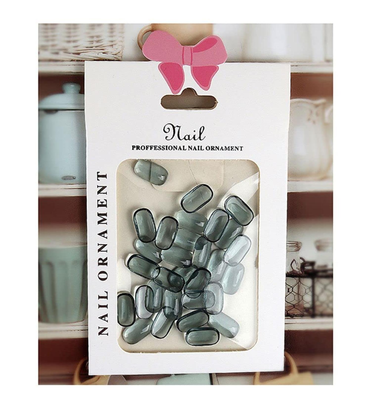 Charms DIY Crafts Aurora 3D Red Grey Nail Accessories Rhinestones Resin Nail Art(02) - Buy Online on GoSupps.com