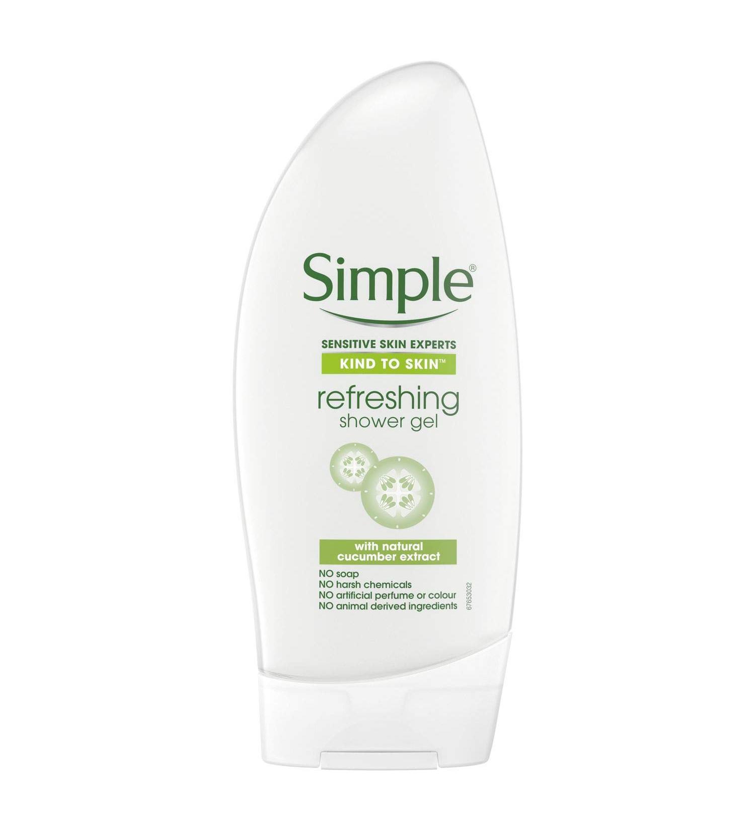 Simple Kind To Skin Refreshing Shower Gel 250ml - Pack of 3 | Gentle Cleansing | Hydrating Formula - Buy Online on GoSupps.com