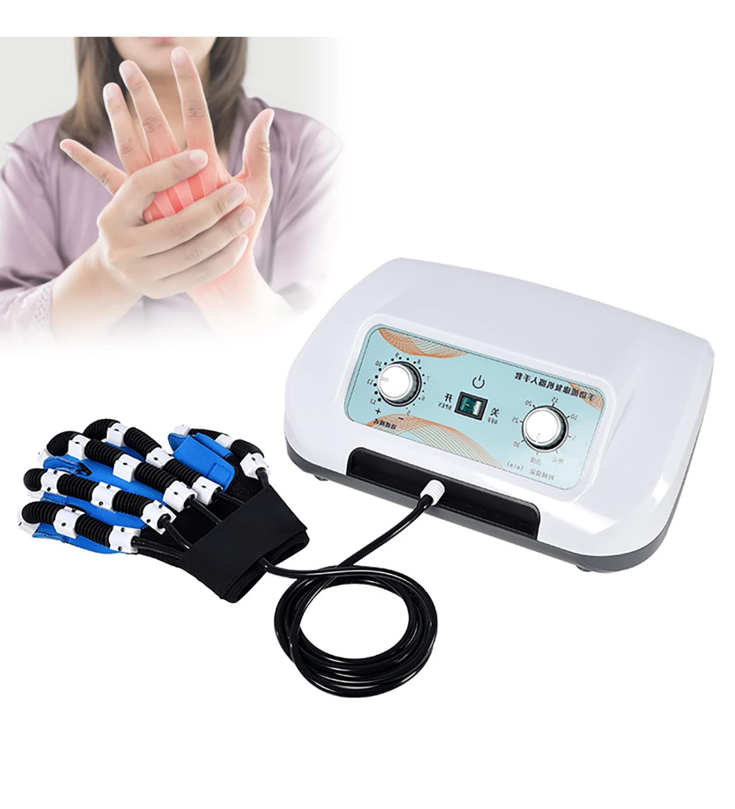 Self-Training Rehabilitation Robot Gloves Finger Straightening Brace Guard Protector Exoskeleton Manual Training Functional for Long-Term Relief Finger Cramps Left Hand XL - Buy Online on GoSupps.com