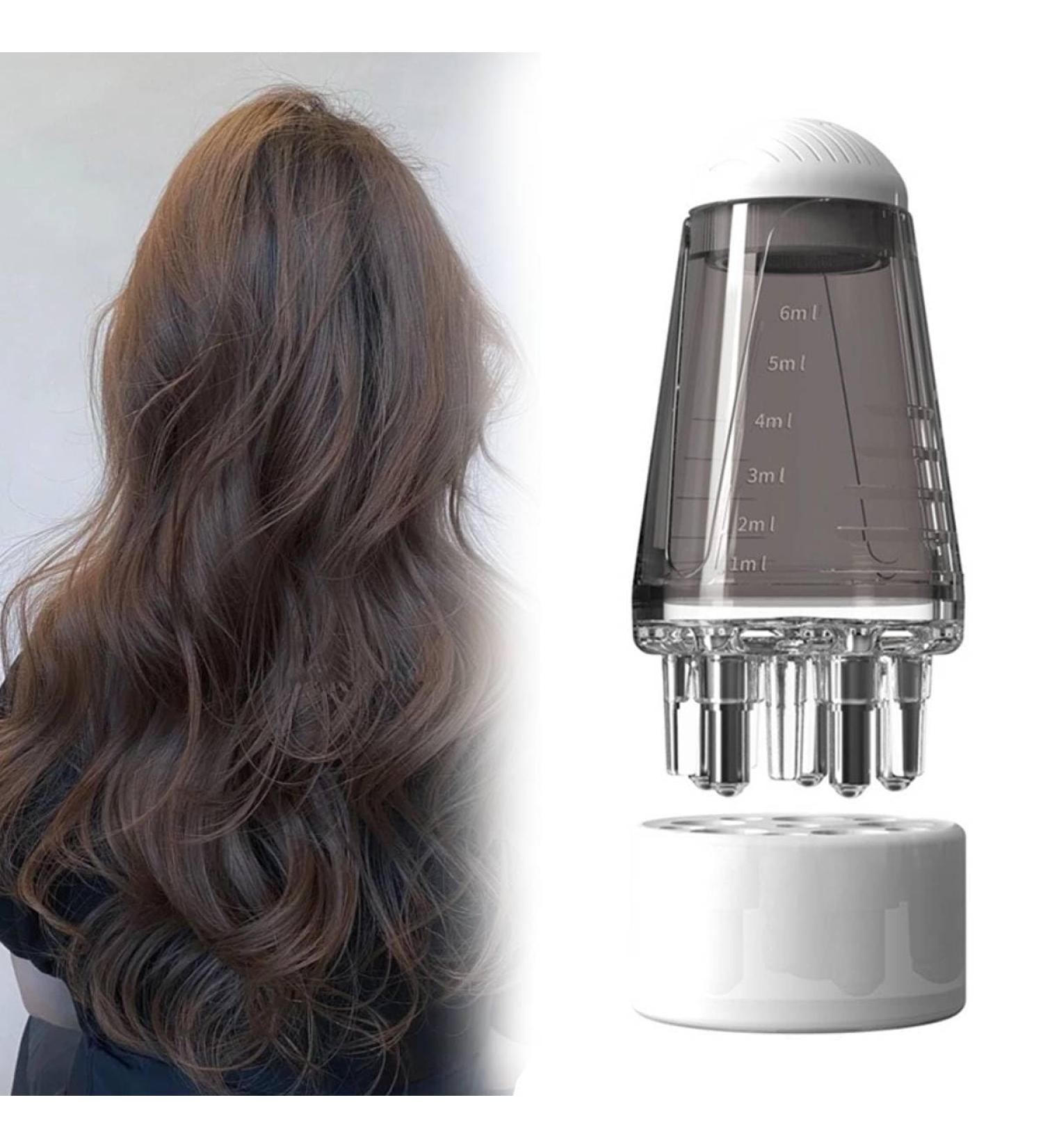 Hair Oil Applicator Bottle Hair Scalp Applicator Portable Liquid Oil Dispenser Root Comb Applicator Bottle Scalp Massage Comb with Roller Ball Mini Hair Raising Solid Hair Massage Tool (Grey) - Buy Online on GoSupps.com