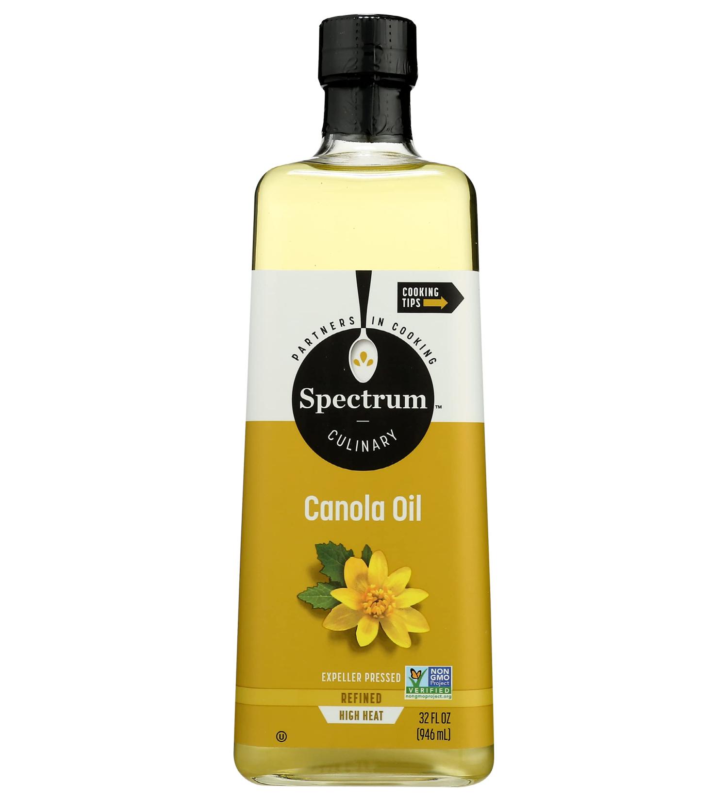 Spectrum Canola Oil 32oz - Premium Quality Cooking Oil - Buy Online on GoSupps.com