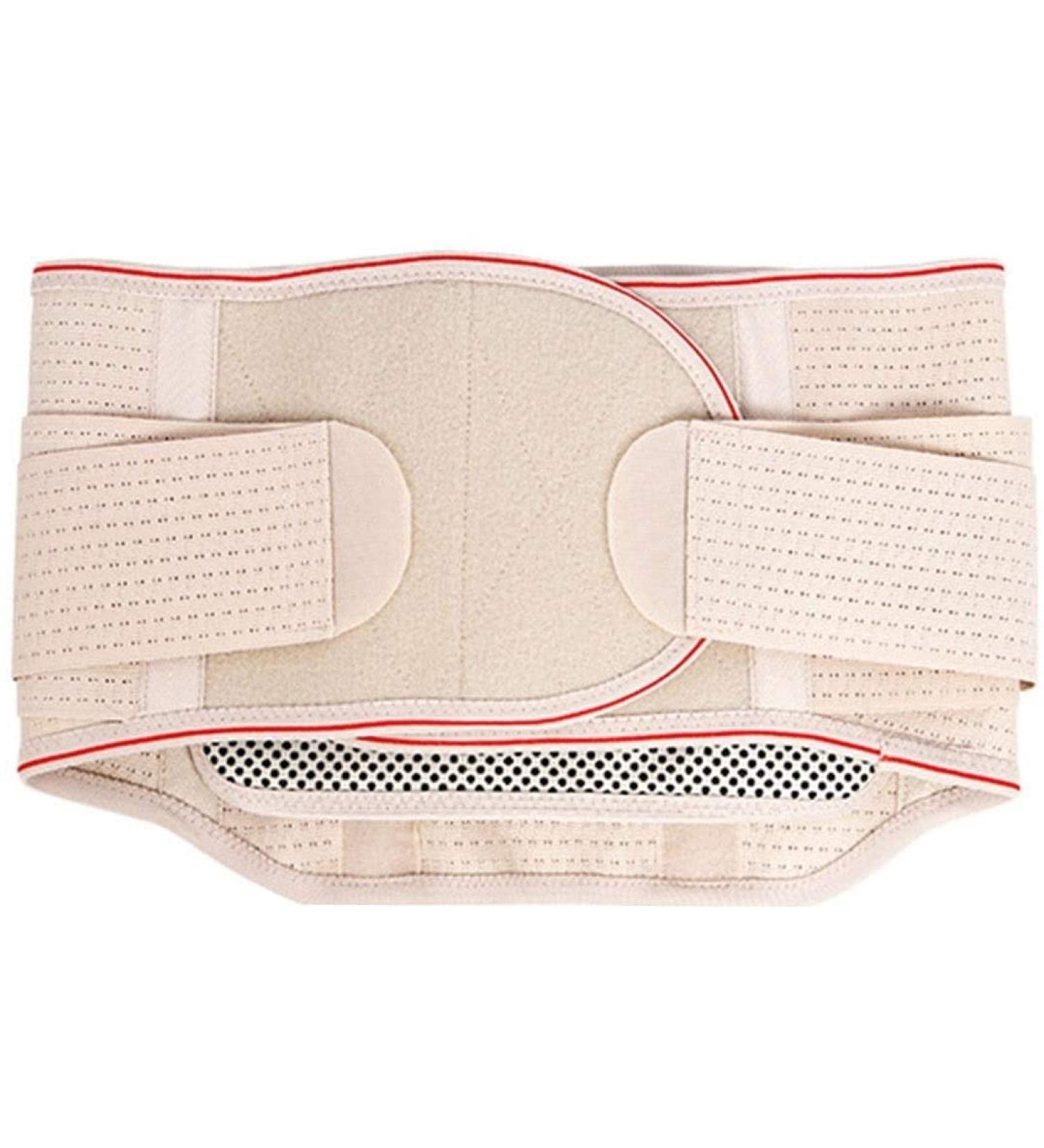 Lordosis Support Waist Belt - Self-Heating Thermal Insulation for All Seasons - Breathable Sweat-Absorbing Health Care Abdominal Support (Beige) - Buy Online on GoSupps.com