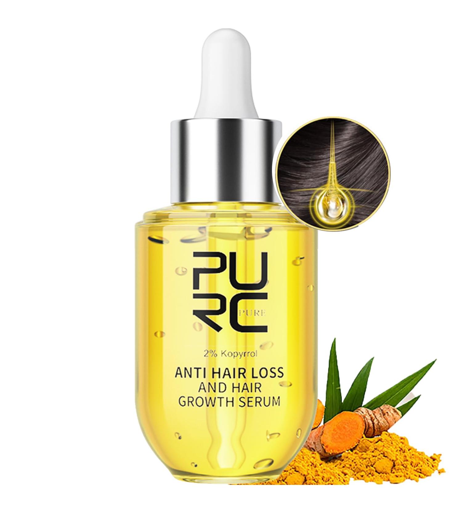 Ginger Hair Growth Serum | Anti Hair Loss & Thinning | For Men & Women | 35ml - Buy Online on GoSupps.com