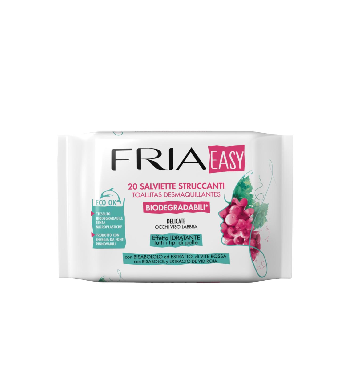 Fria Easy Make-Up Wipes Pack of 20 - Buy Online on GoSupps.com