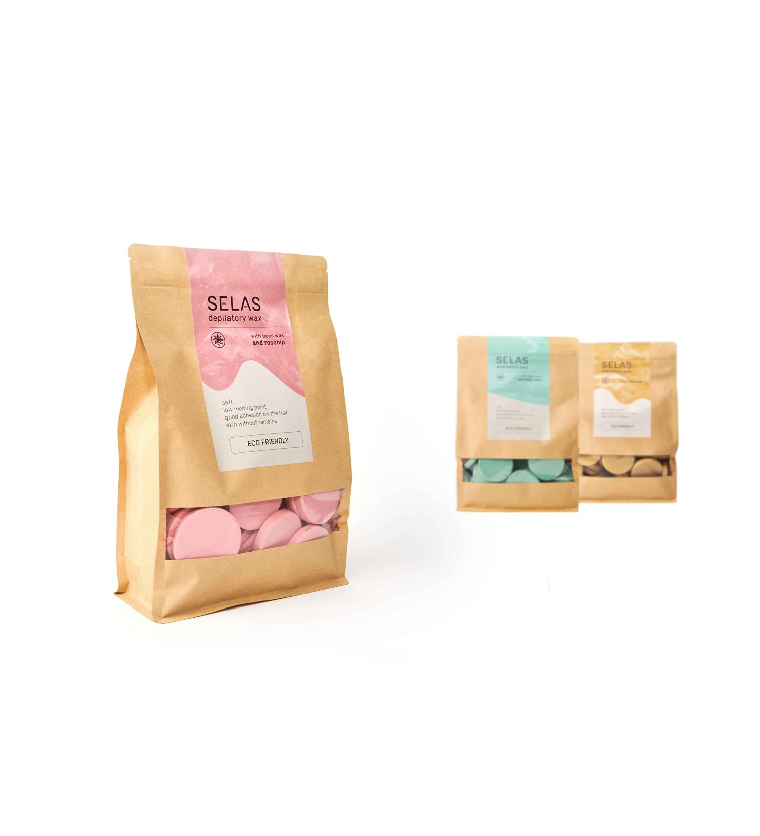 WAXIMM SL Depilatory wax 1Kg SELAS To choose Natural Rosehip or Aloe Vera Made with natural and sustainable products Rosehip Waxes sensitive wax depilatory wax hot wax - Buy Online on GoSupps.com