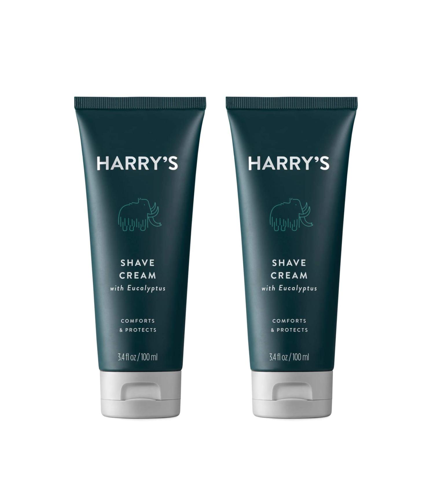 Harry's Men's Shaving Cream with Eucalyptus - 2 Pack (3.4 oz) - Buy Online on GoSupps.com