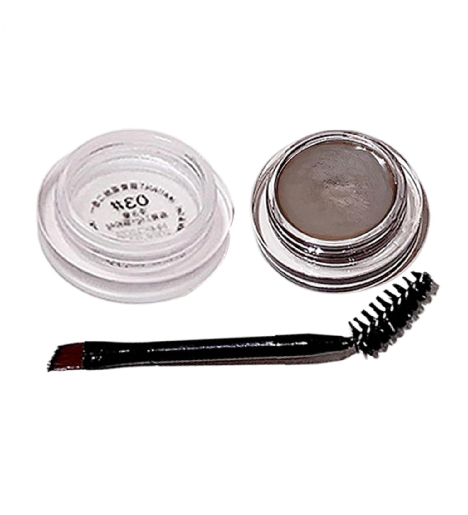 Eyebrow Pomade Sweat Proof Makeup Eyebrow Cream Eyebrow Makeup Gel with Brush for home sports rain daily commute party dating travel Light brown - Buy Online on GoSupps.com