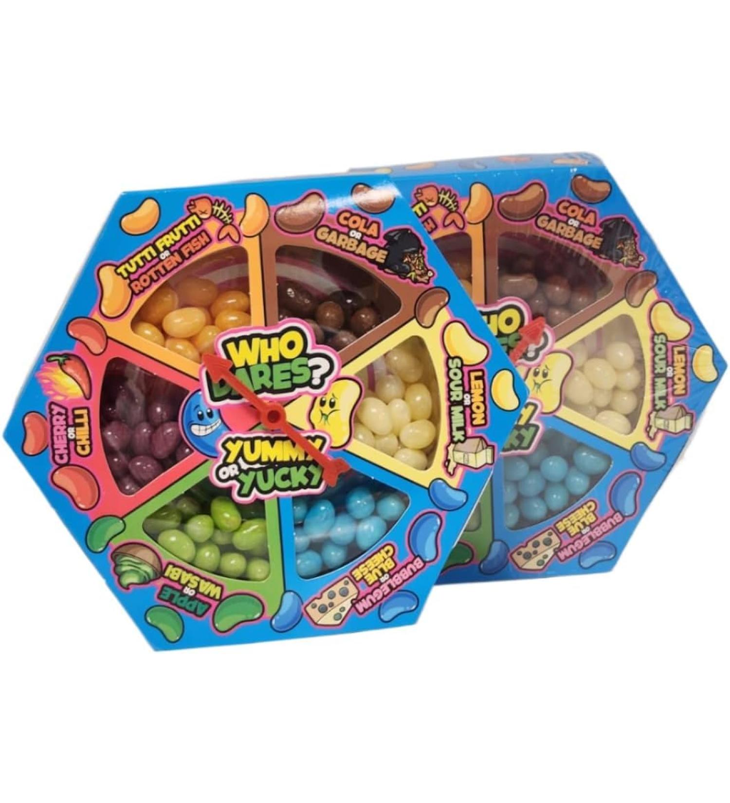 Jelly Bean Game Who Dares Yummy or Yucky Flavour Fun Spin Wheel Game Xmas Gift 120g 2Pack (hexagon2) - Buy Online on GoSupps.com