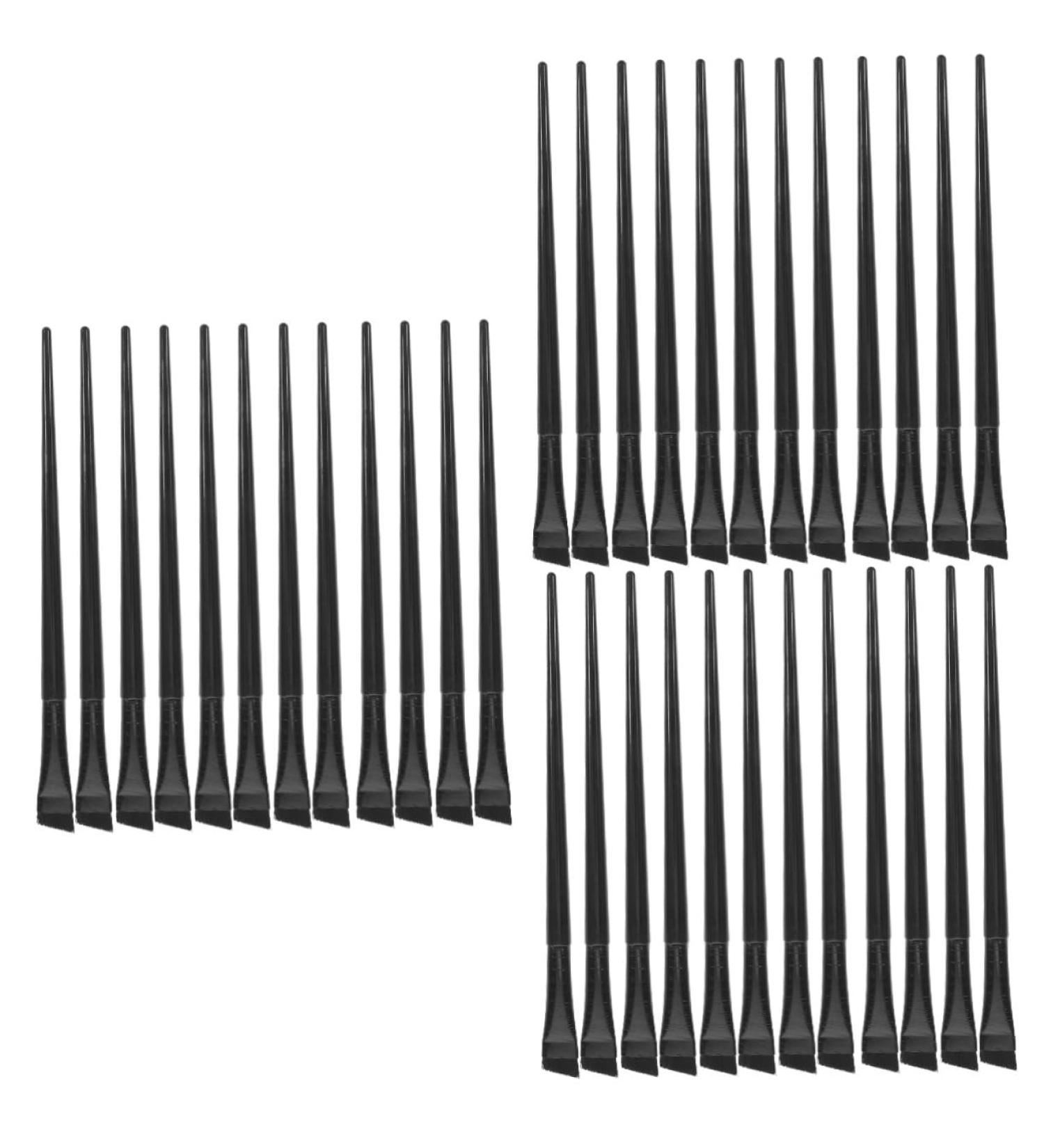 Baluue 36 Pcs Eyeliner Brush Eye Shadow Brush Flat Concealer Brush Makeup Brush Eyebrow Brush Black - Buy Online on GoSupps.com