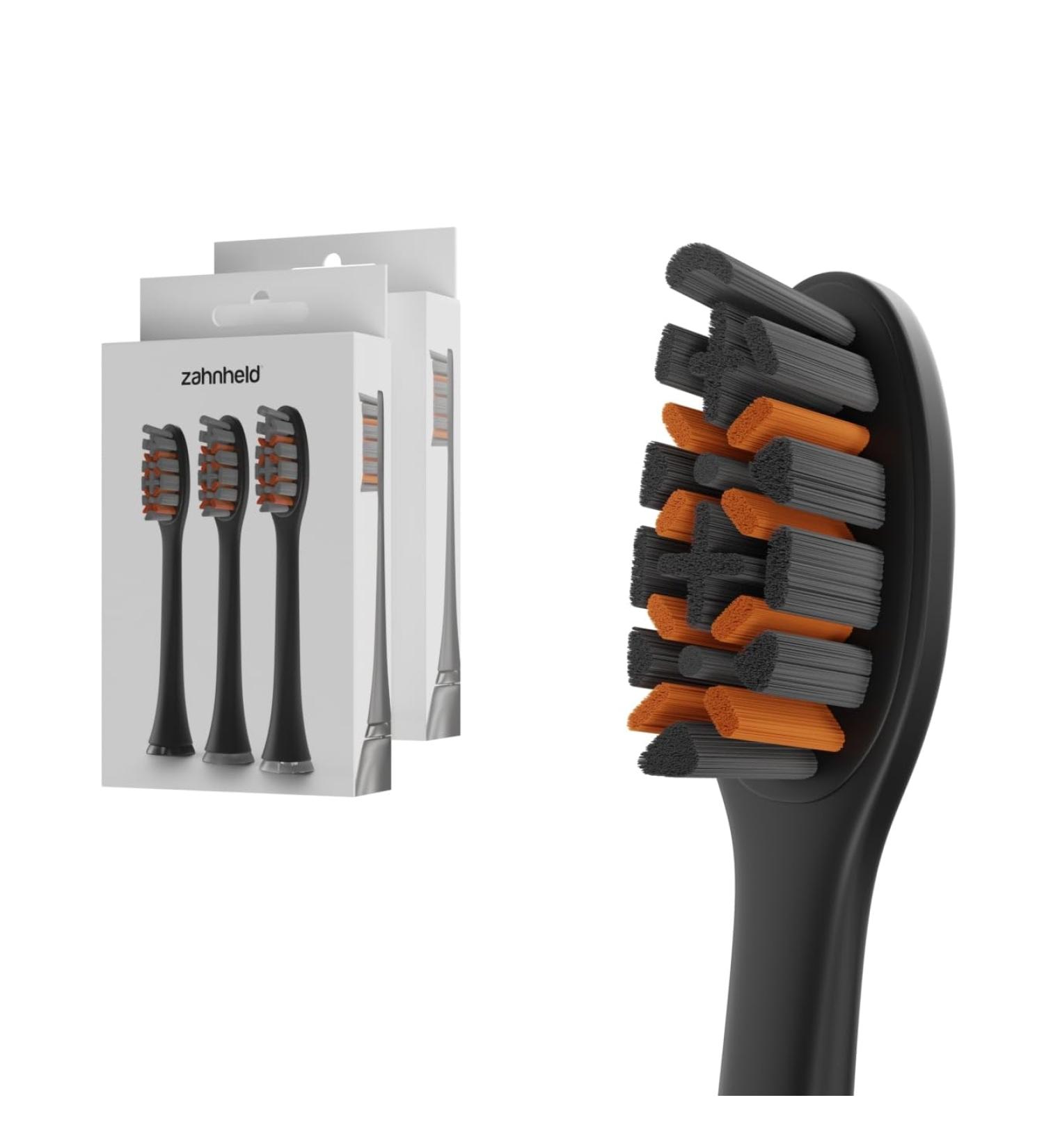 Zahnheld Pro X-Clean Brush Heads - Medium-Hard 6-Pack for Gero Schallzahnbrush | Effective Cleaning Solution - Buy Online on GoSupps.com