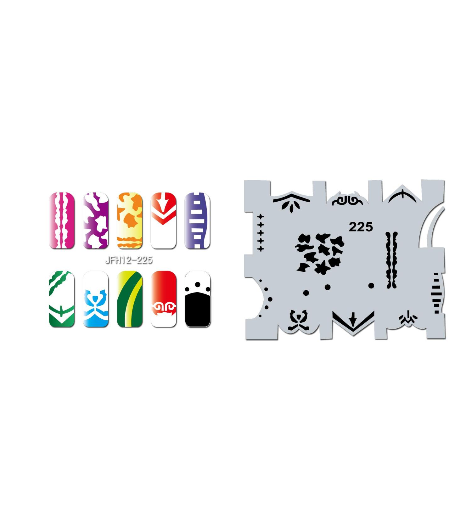 Fingernail stencil (airbrush nail art) Fengda JFH12-225