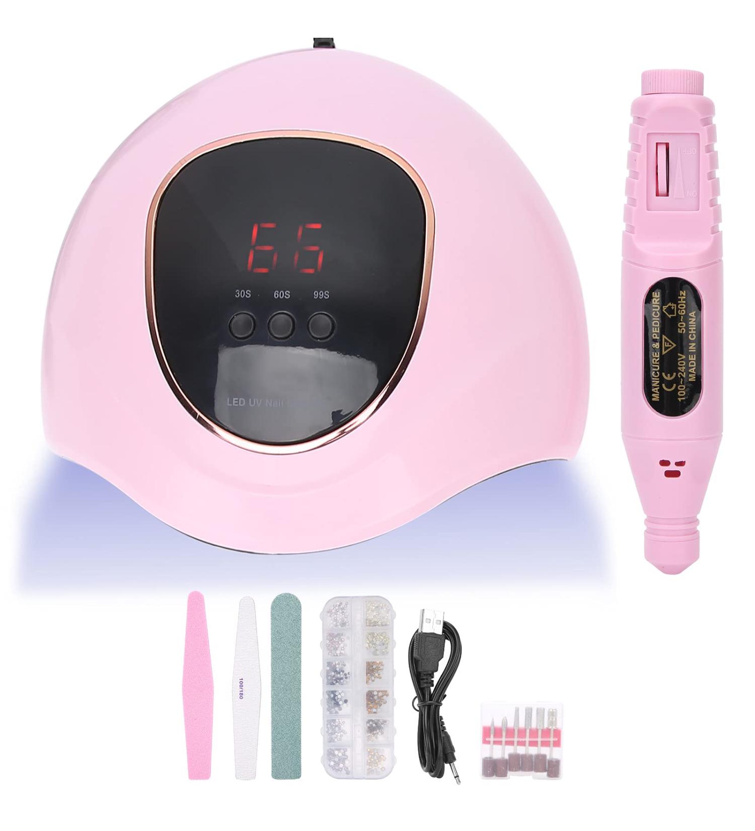 Professional Nail Art Tool Set - Portable Nail Dryer Lamp Drill Pen & Manicure Accessories for Flawless Designs - Buy Online on GoSupps.com