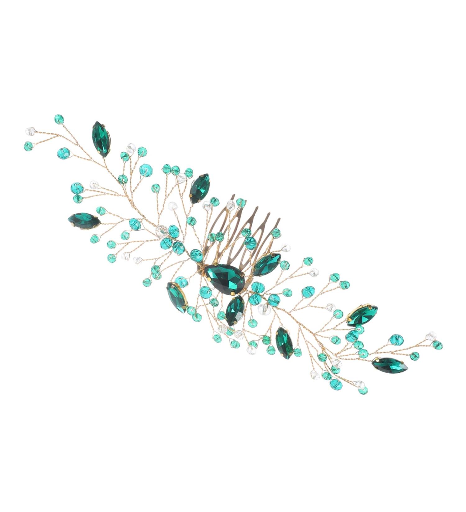 Mikinona Hair Combs for Women Decorative Fairy Jewelry for Women Hair Comb Wedding Aesthetic Hair Accessories Hair Styling Accessories Hair Combs for Wedding Rhinestone Hair Comb - Buy Online on GoSupps.com