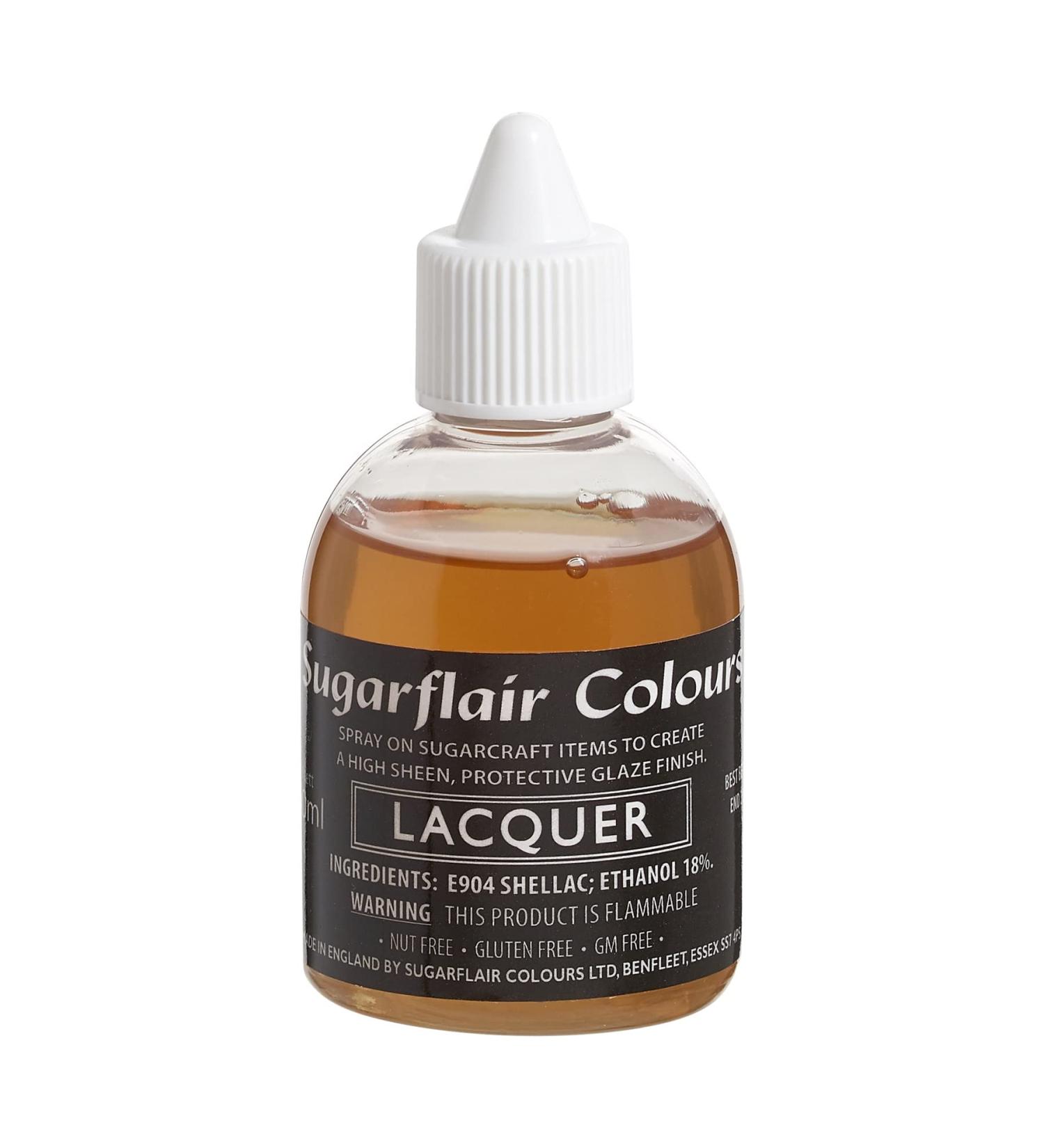 Sugarflair Edible Airbrush Lacquer Edible Glaze For Baking And Sugarcraft - 60ml Lacquer Glaze