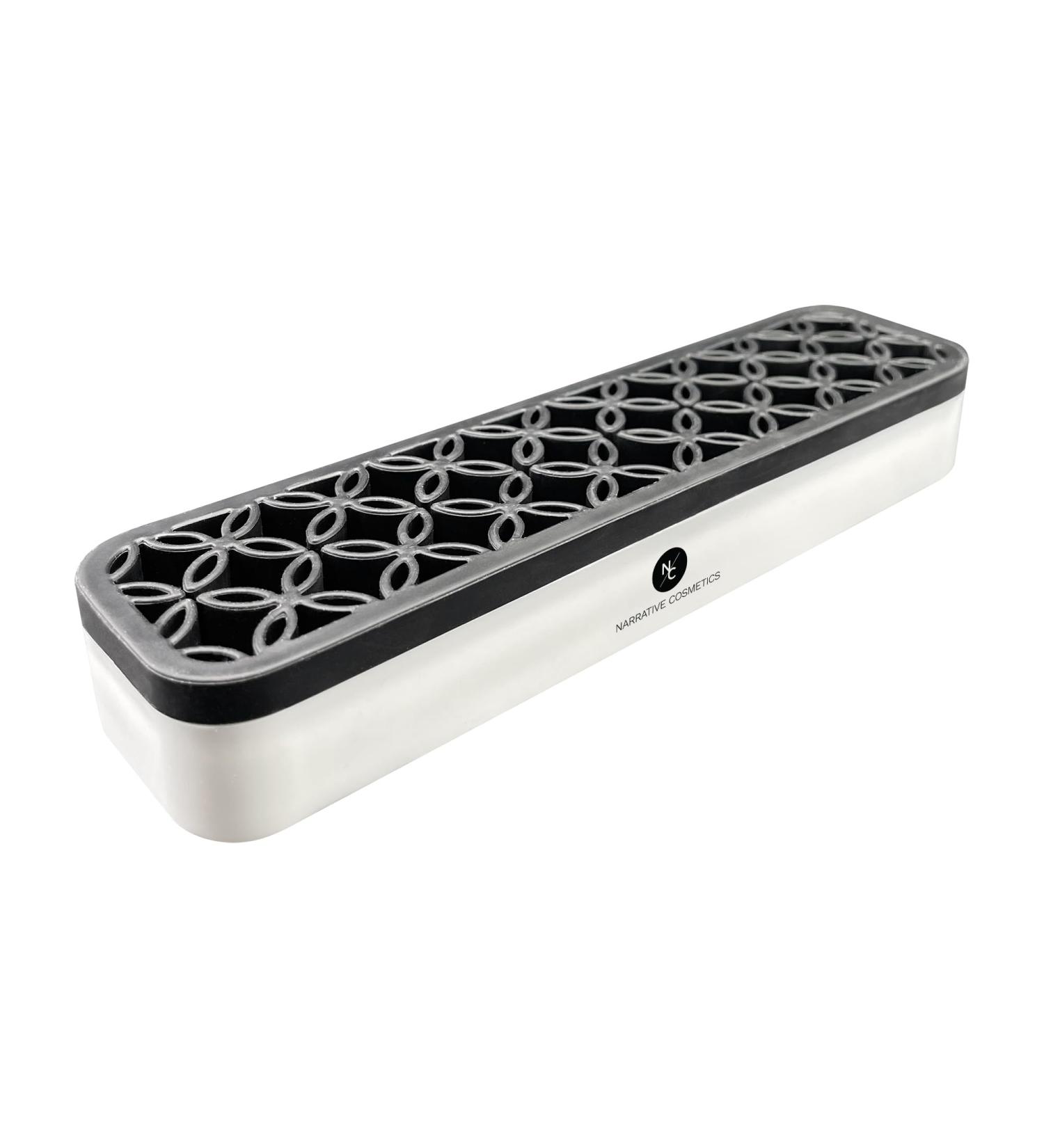Upright Silicone Brush Holder - Square Corners - Black | International Shipping Available - Buy Online on GoSupps.com