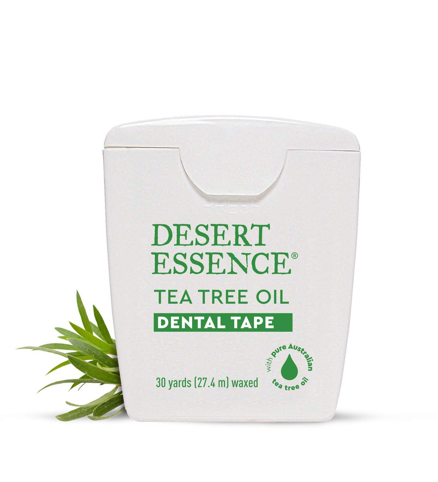 Desert Essence Tea Tree Dental Tape 3-Pack | Natural Oral Care | 30 Yds - Buy Online on GoSupps.com