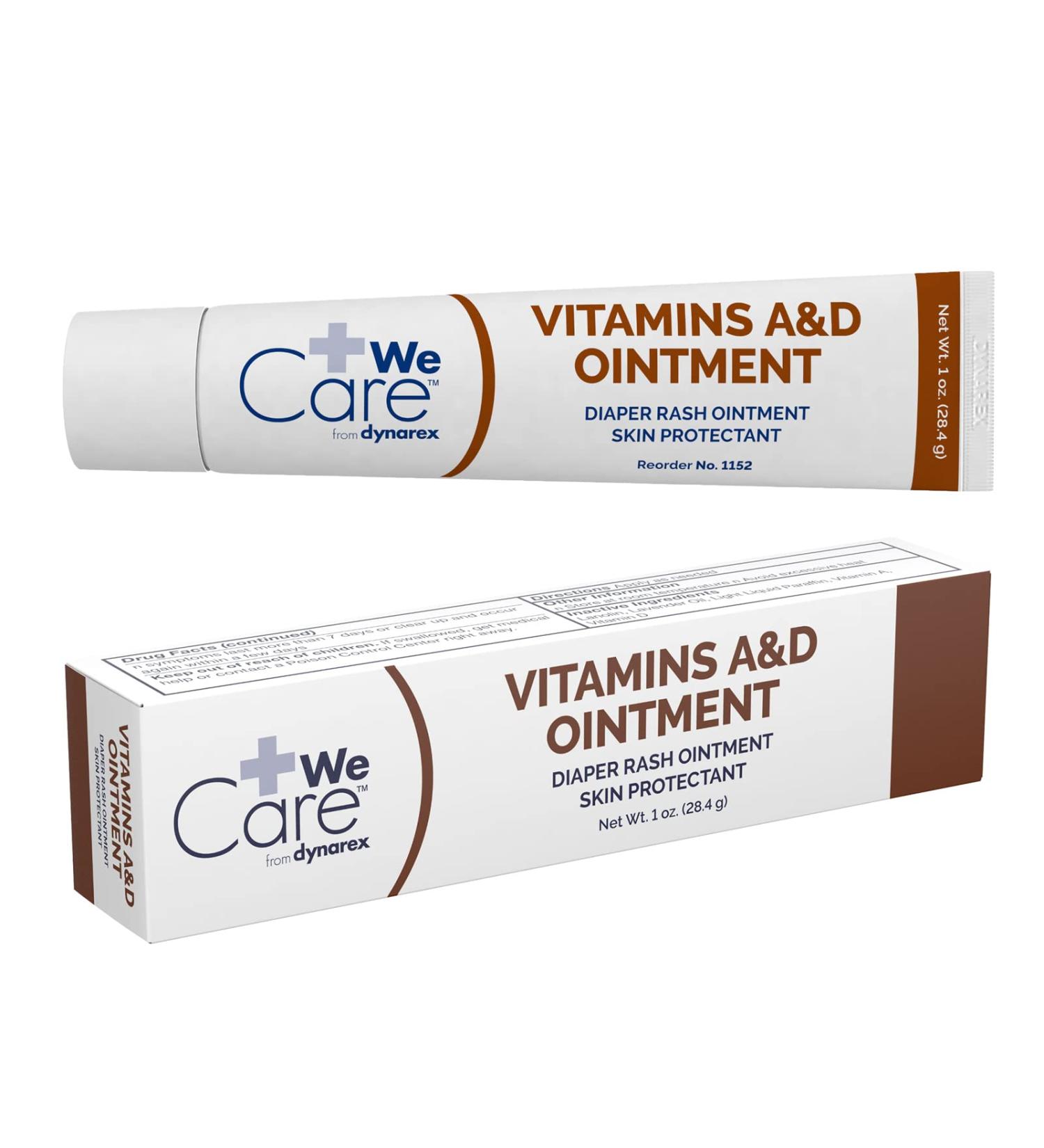 Buy Dynarex Vitamins A & D Ointment - Soothing Relief for Chafing Diaper Rash & Cuts - 1 oz Tube - Fast International Shipping - Buy Online on GoSupps.com