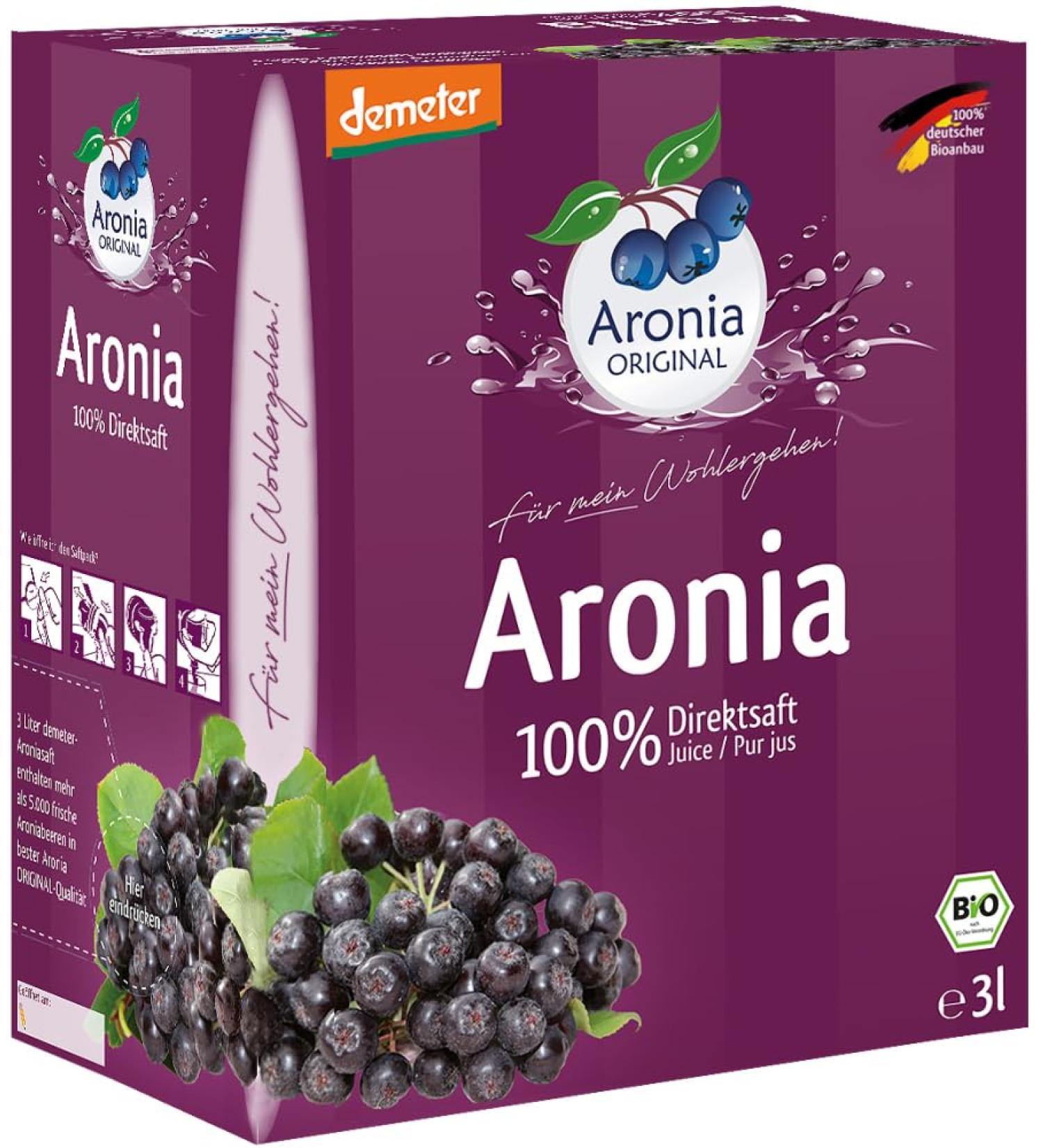 Aronia Original Aronia Original Biodemeter Aronia direct juice (1 x 3 l)