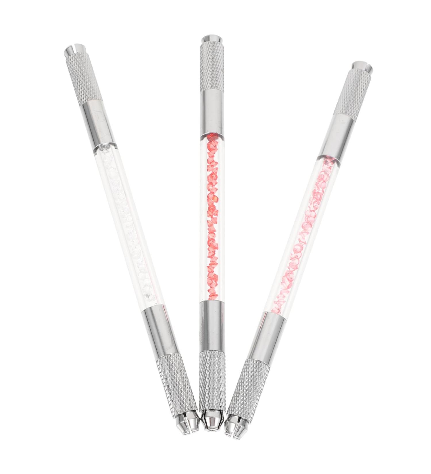 NOLITOY 3pcs Fruit Embroidery Pen Brow Pencil Eyebrow Microblading Kit Eyebrow Pen Crystal Metal Pen Miss 1 count (Pack of 1) Assorted Color - Buy Online on GoSupps.com