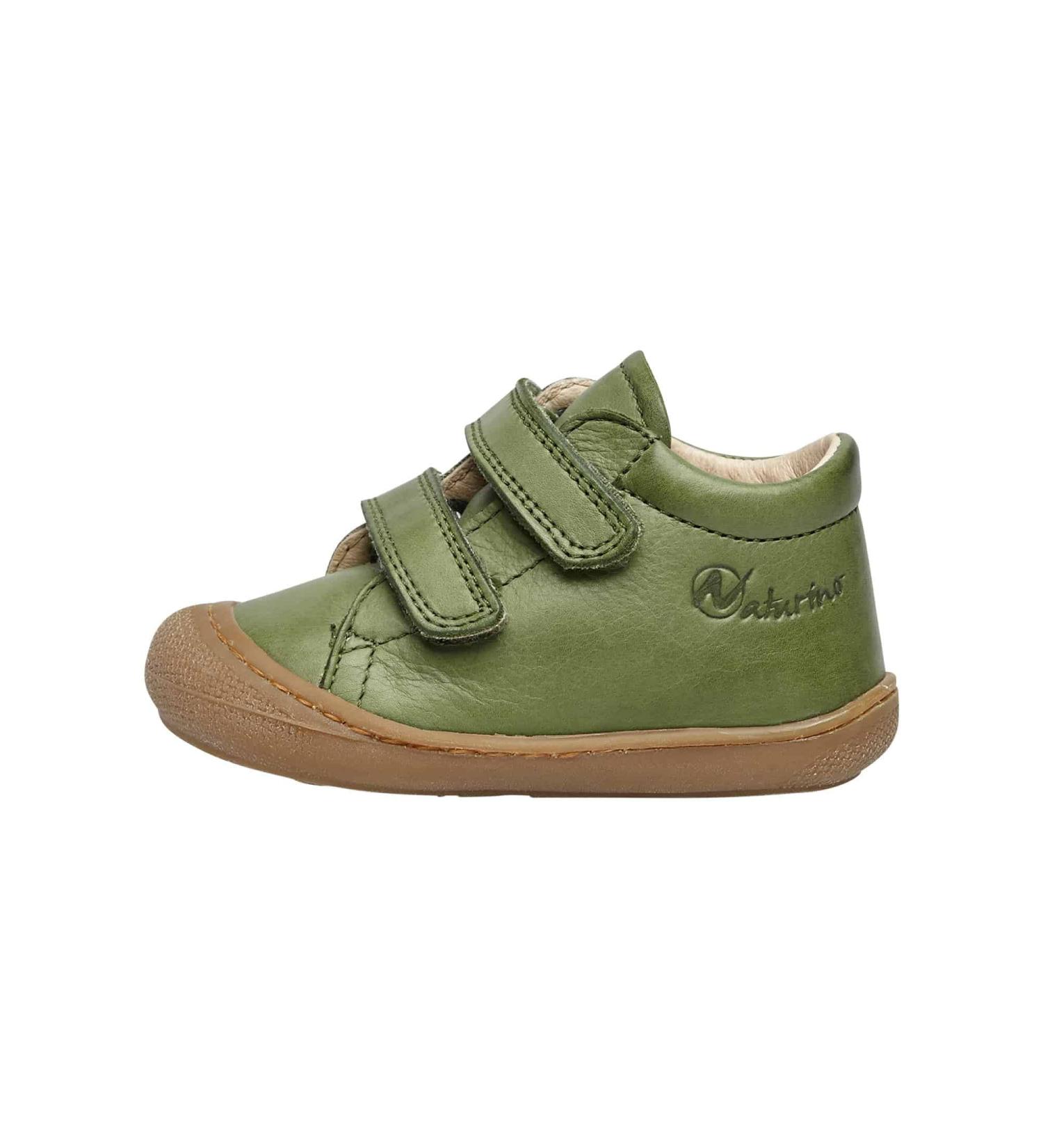 Naturino Cocoon VL Leather First-Steps Shoes 2 UK - Verde Scuro - Buy Online on GoSupps.com