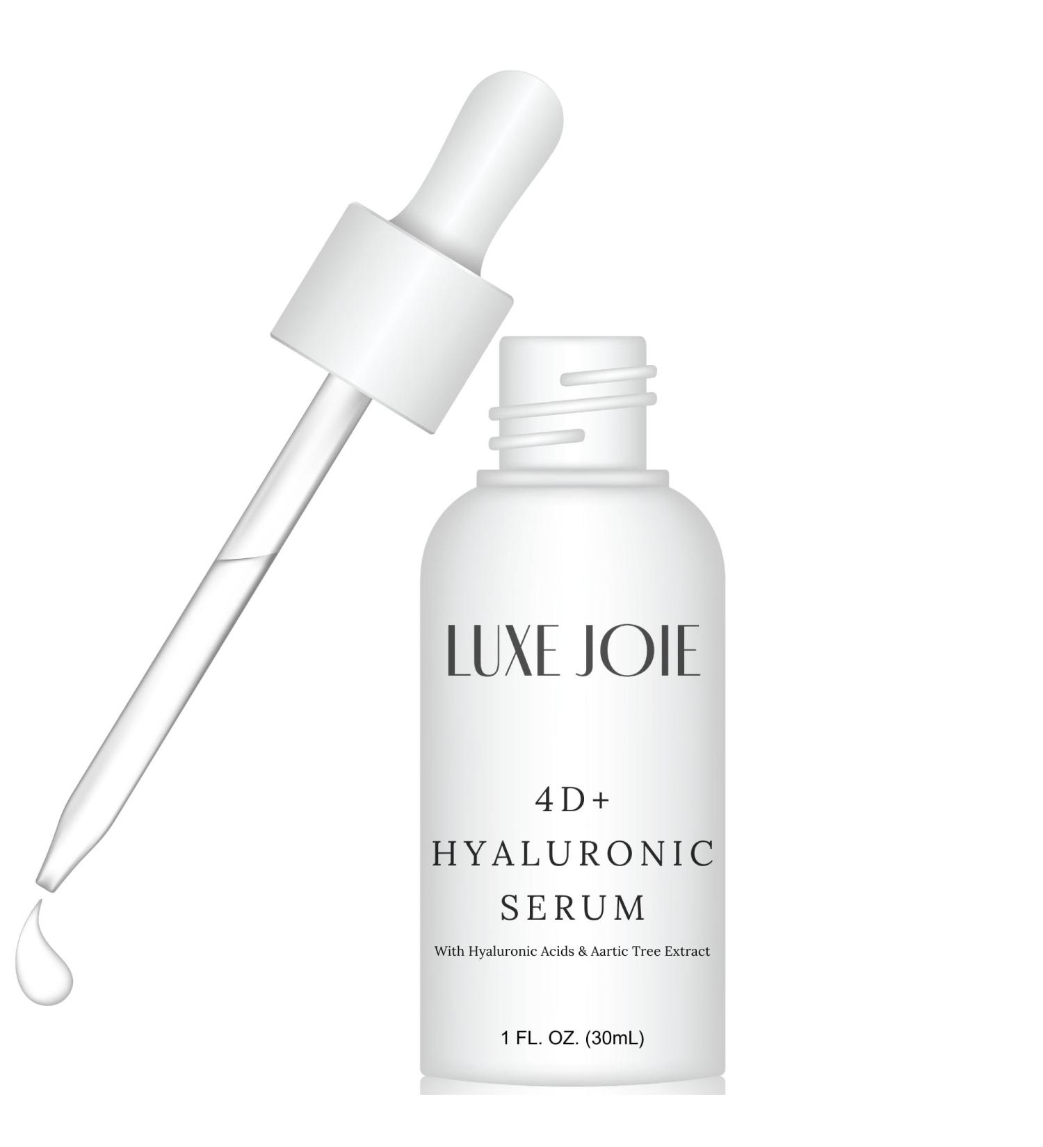 4D+ Hyaluronic Acid Serum - Premium Moisture-Boosting Facial Serum for All Skin Types | Clear & Unscented | 1 fl oz | International Shipping Available - Buy Online on GoSupps.com