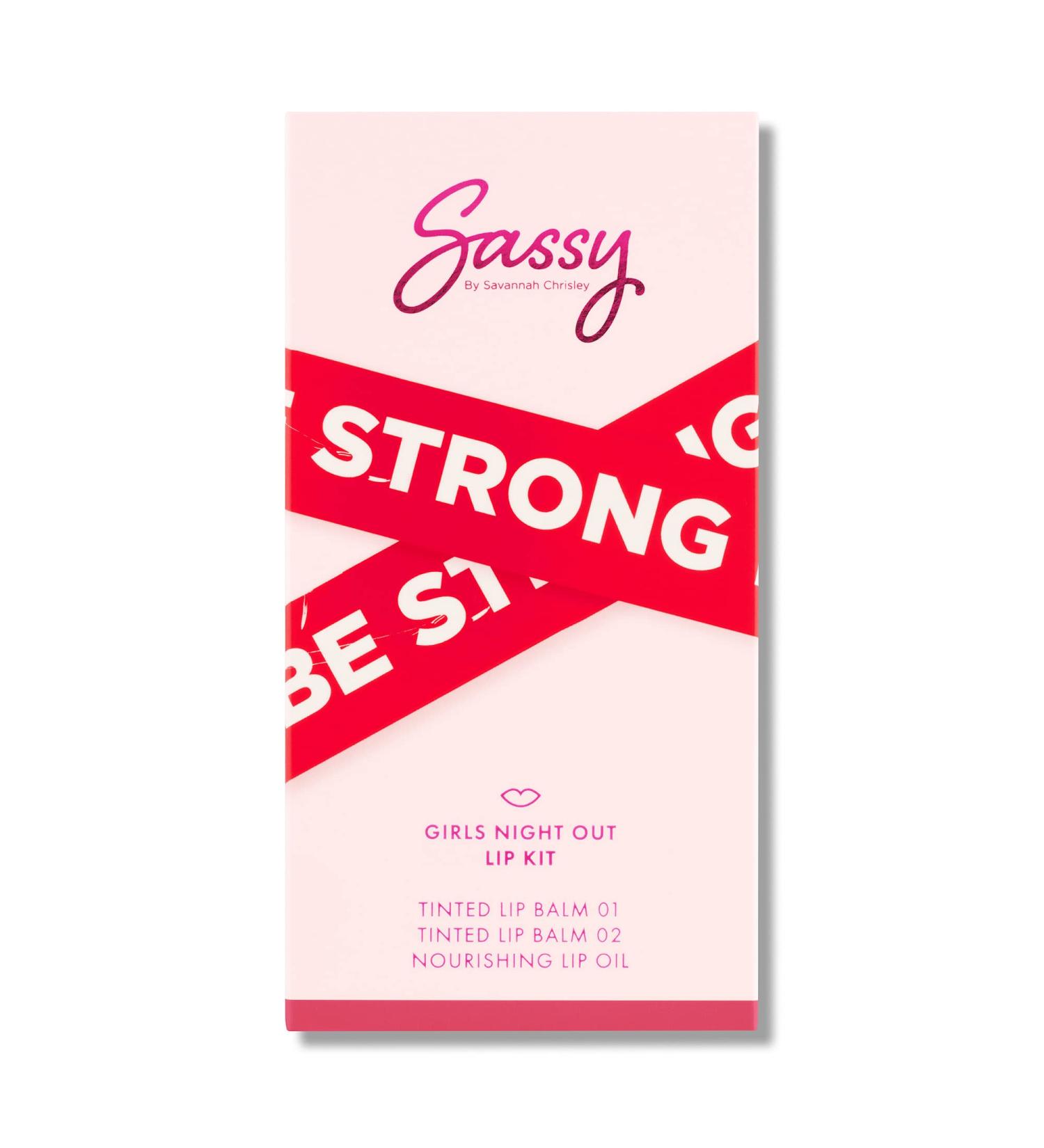 Sassy by Savannah Chrisley Breakup Collection Lip Kit - Contains 2 Balms and Oil to Enhance Your Pout - Nourishing Formulas for Everyday Wear - Luscious and Smoother Results - Girls Night Out - 3 pc - Buy Online on GoSupps.com