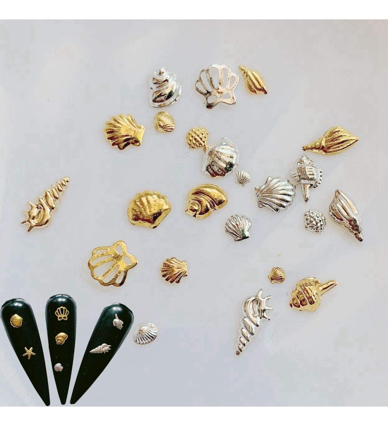 500pcs Nail Art Metal Studs - Sea Series Shell Starfish Deco | NAIL ANGEL 10007 - Buy Online on GoSupps.com
