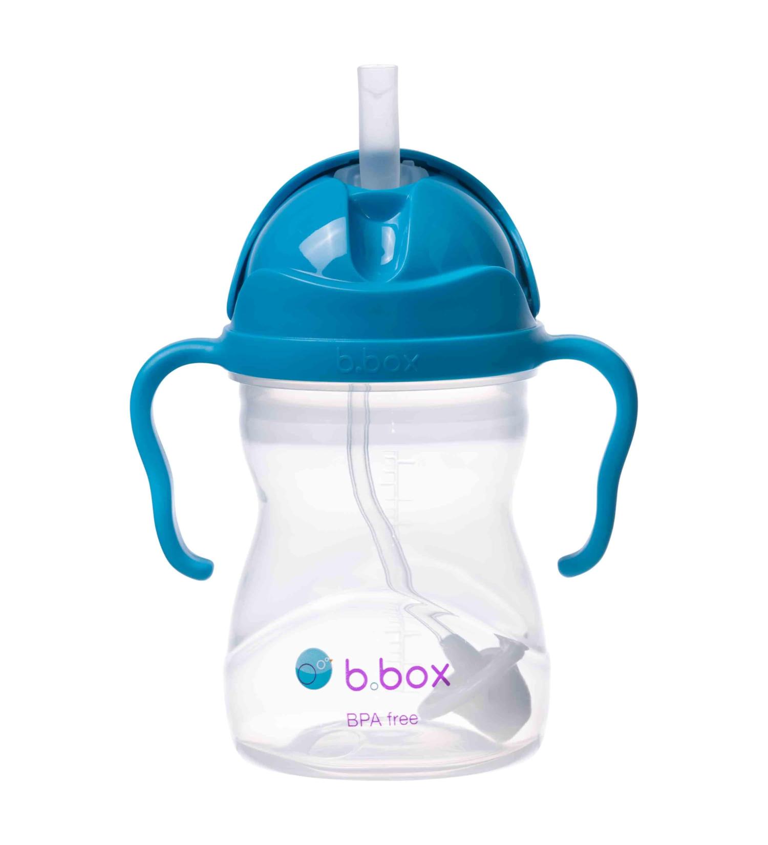 B.Box Drinking Cup for Every Angle | Flip-Top Heavy Straw Leak-Proof | BPA-Free Dishwasher Safe | 240 ml (8 oz) | Cobalt with Matt Lid | Ideal for Kids 6 Months+ - Buy Online on GoSupps.com