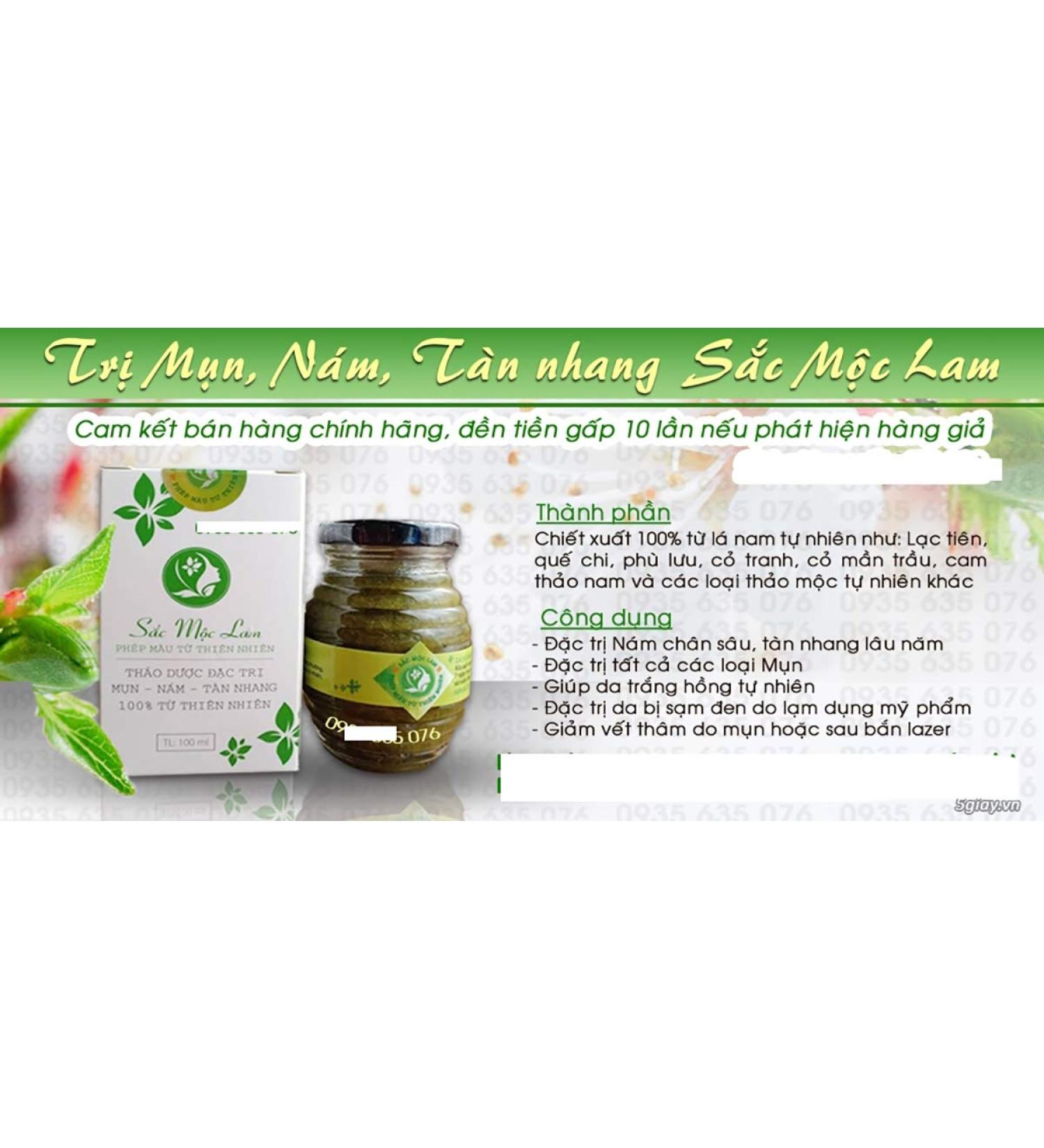 02 boxes *100ml - S c M c Lam Ph p m u t thi n nhi n- C th o d c c tr m n- n m- t n nhang S c M c Lam- Natural herbal remedy dark acne skin melasma - Ship from USA 7-14 days - Buy Online on GoSupps.com