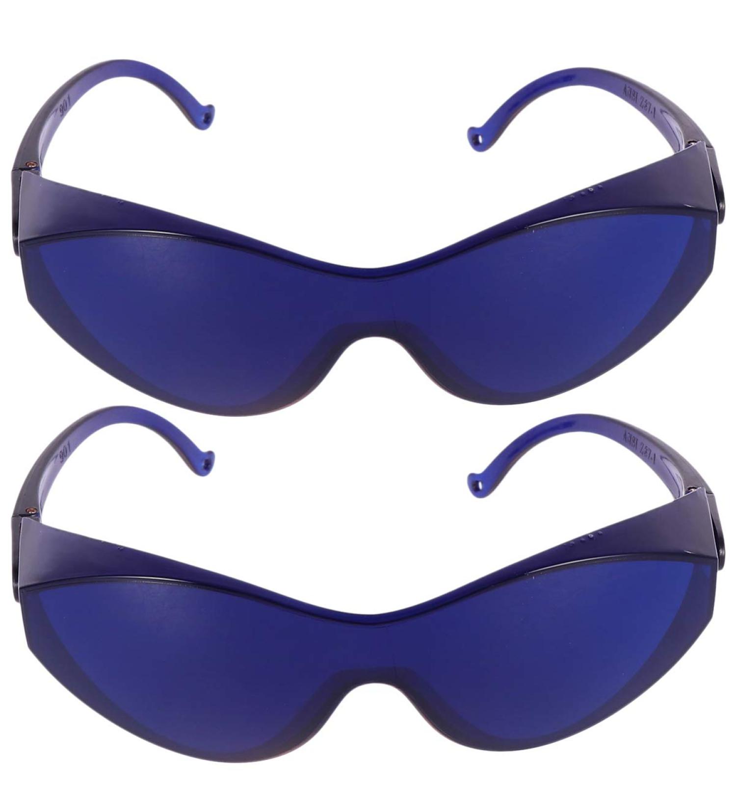 Milisten 2 Pack IPL Glasses | UV Protective Glasses for Hair Removal | Eye Protection Blue - Buy Online on GoSupps.com