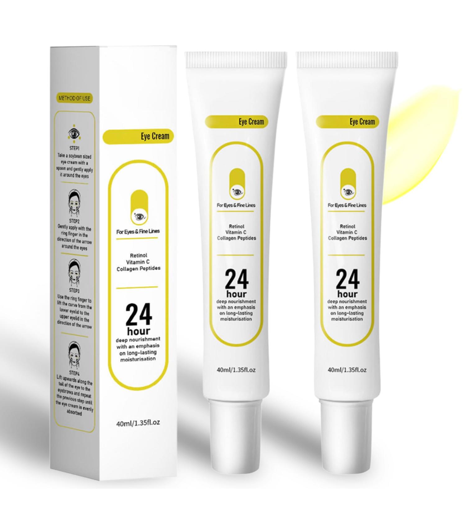 Sheghy Revive Eye Cream For Face And Neck - Retinal & Peptide Eye Treatment for Wrinkles Fine Lines Dark Circles Puffiness Firming Skin Texture Radiant Glow For Mature Skin (2) - Buy Online on GoSupps.com