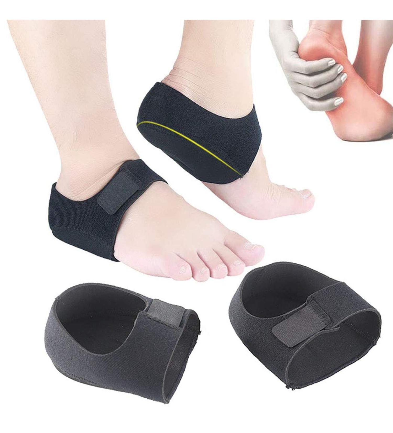Kapmore Heelsporn Bandage Silicone - Adjustable Breathable Heel Socks for Plantar Fasciitis Protection | 1 Pair - Black - Buy Online on GoSupps.com