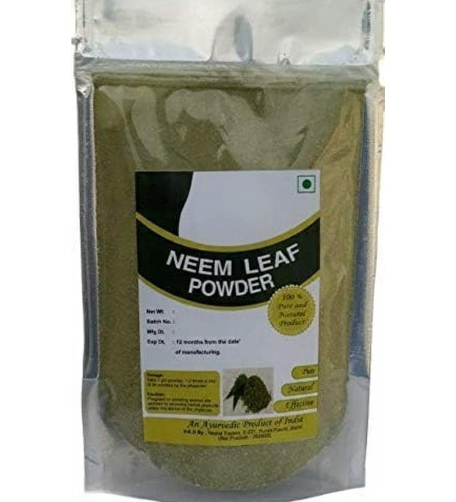 Neem Powder - Organic Leaves Powder - Azadirachta Indica - Neem Leaf for Hair and Skin Care - 200 Gm - Buy Online on GoSupps.com