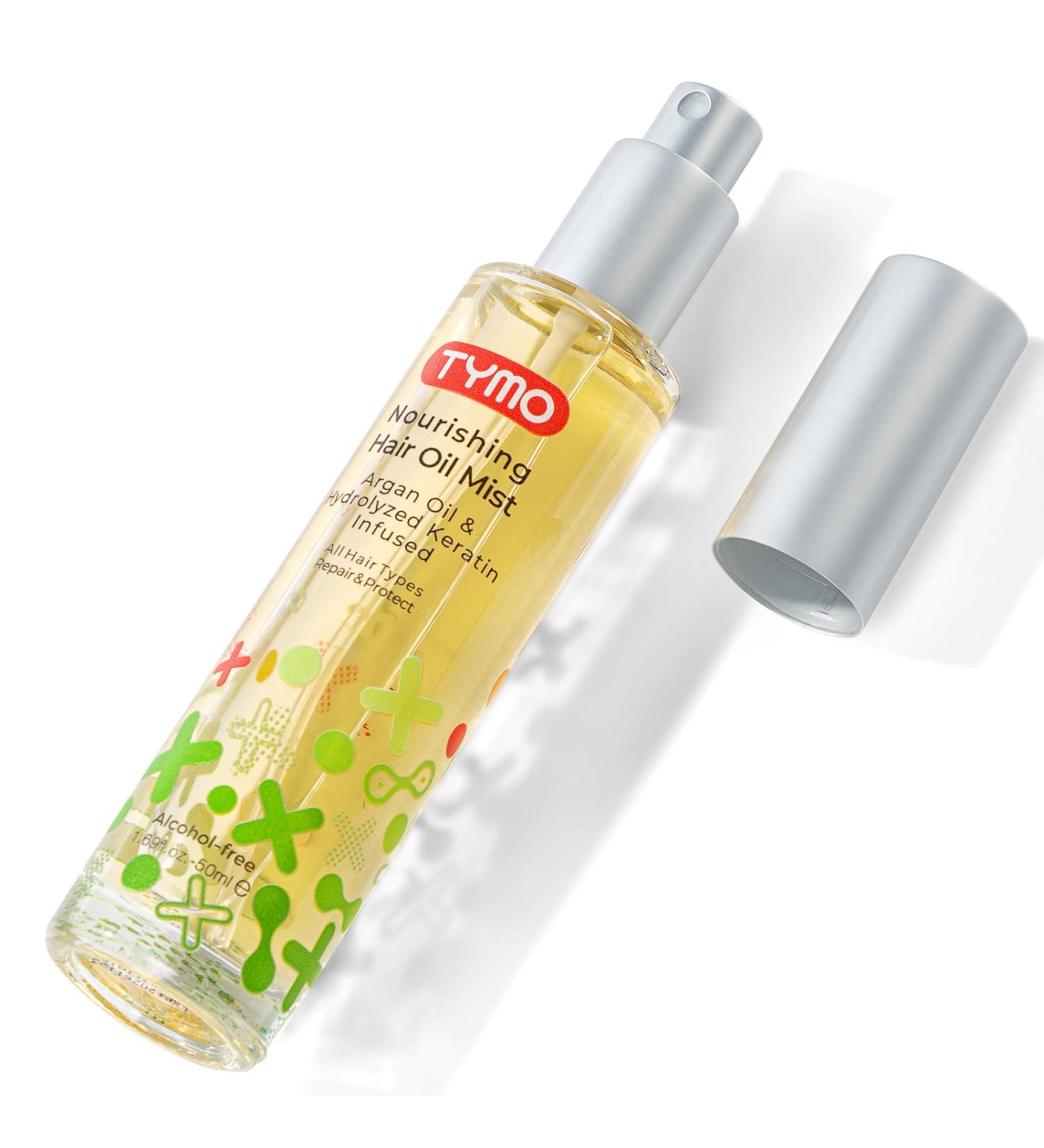 TYMO Argan Hair Oil Spray - Vegan Hydrating Blend for Frizzy Hair | Organic Formula Smooth Ends & Add Shine | 1.69 Fl Oz - Buy Online on GoSupps.com