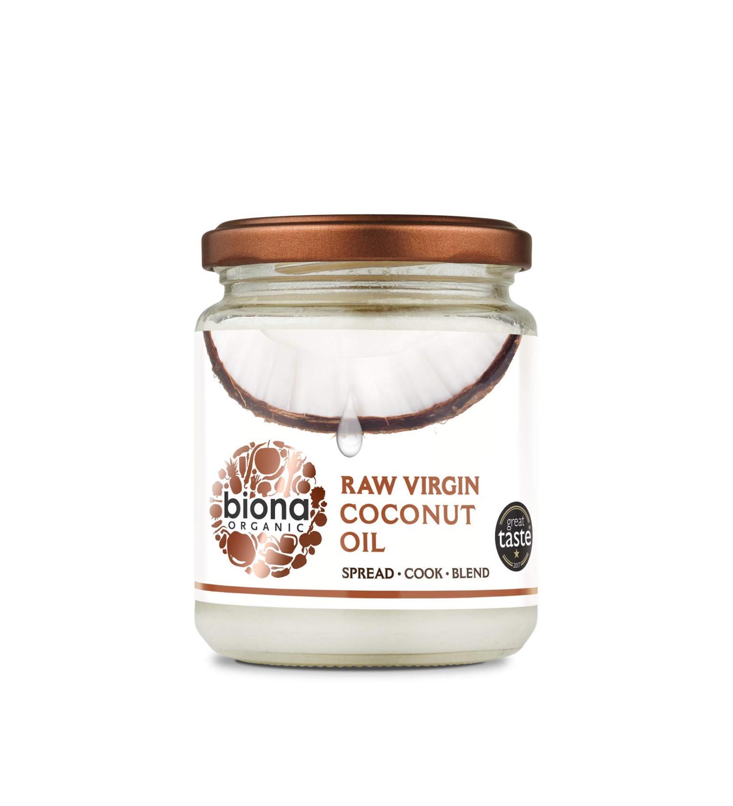 Biona Organic Raw Virgin Coconut Oil 200g - Buy Online on GoSupps.com
