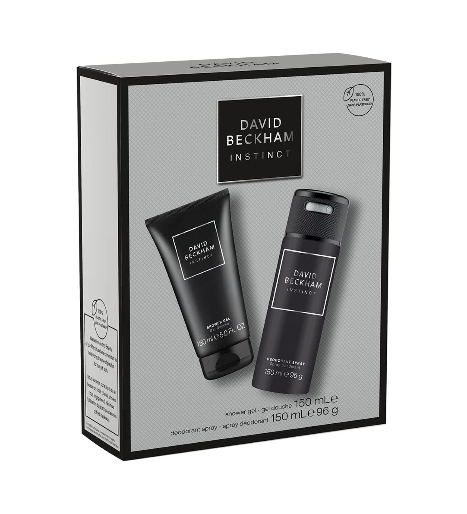 David Beckham Instinct Giftset For Him 150ml Shower Gel & 150ml Deo Spray - Buy Online on GoSupps.com
