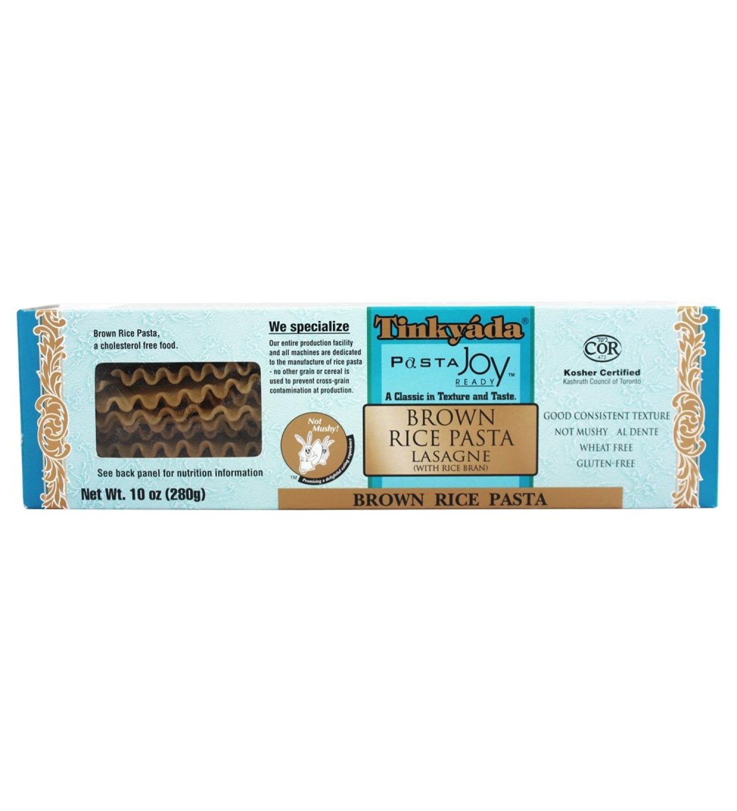 Tinkyada Pasta - Brown Rice Pasta Lasagne With Rice Bran - 10 oz (pack of 2)