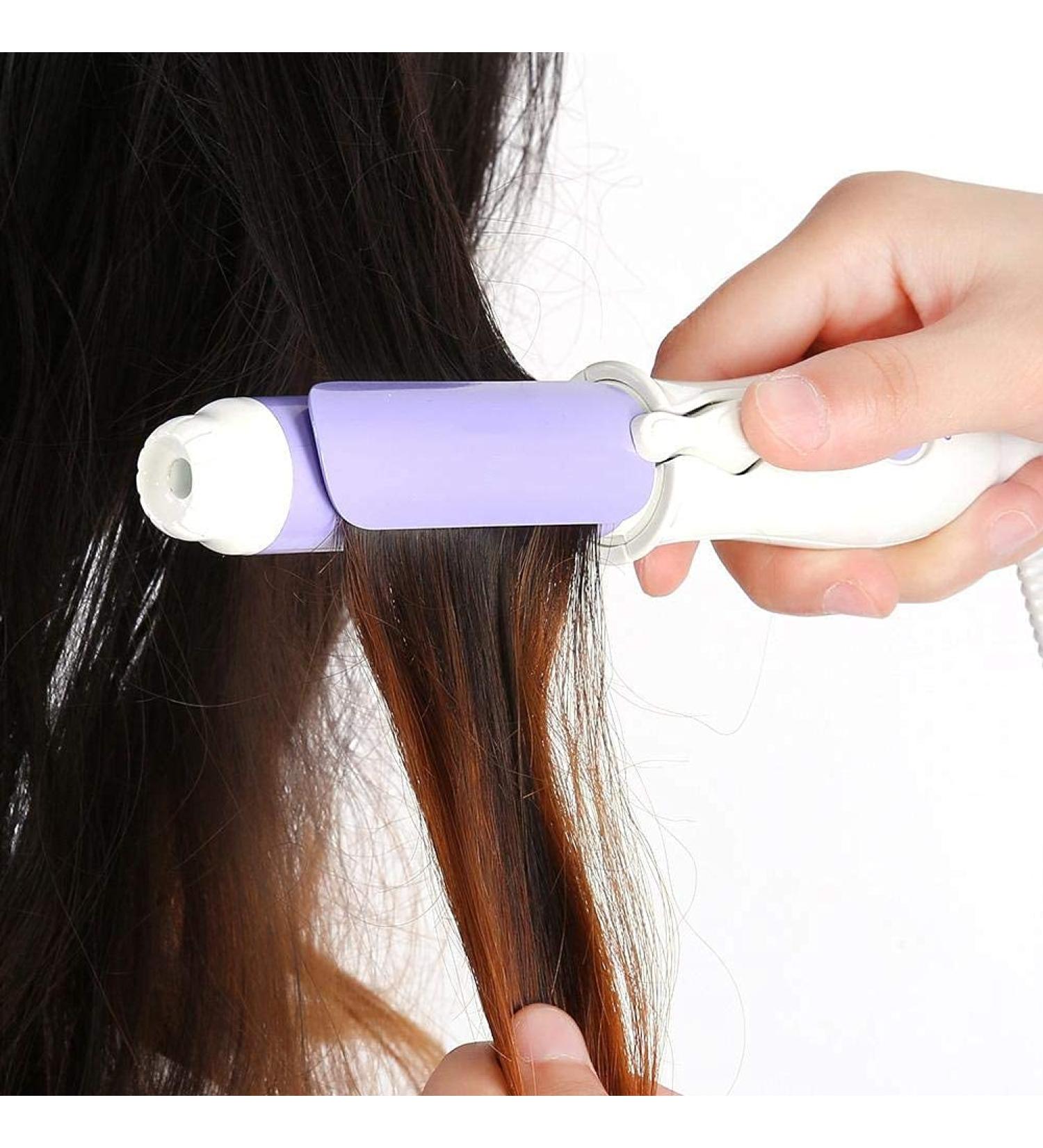 Buy Hair Smoothing Iron & Mini Cartoon Curling Stick - Dual Purpose Electric Curling Rod with UV Light - Violet Euro Standard - Buy Online on GoSupps.com