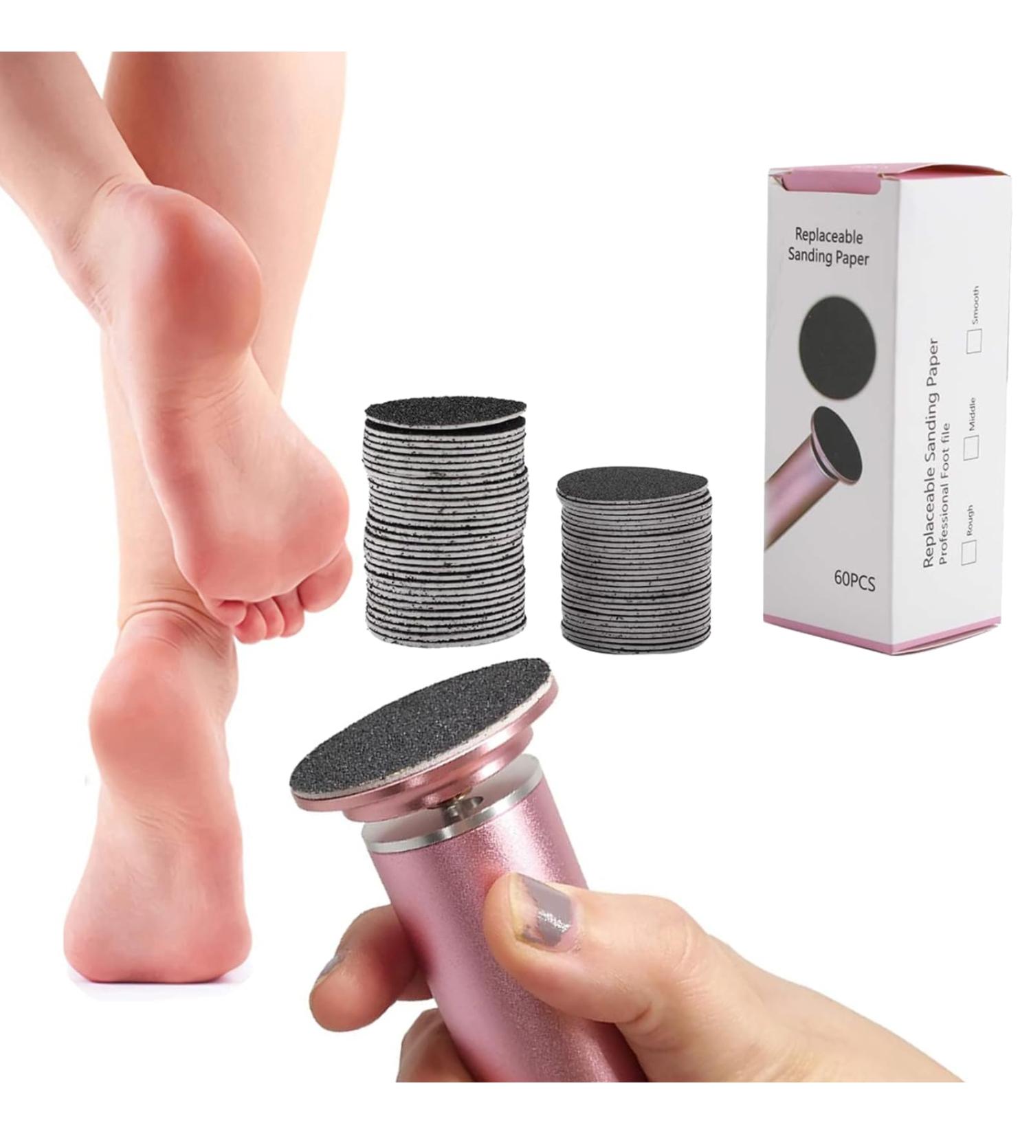 60pcs Foot File Replacement Sandpaper Discs for Electric Callus Remover - Smooth Feet & Easy Care - Buy Online on GoSupps.com