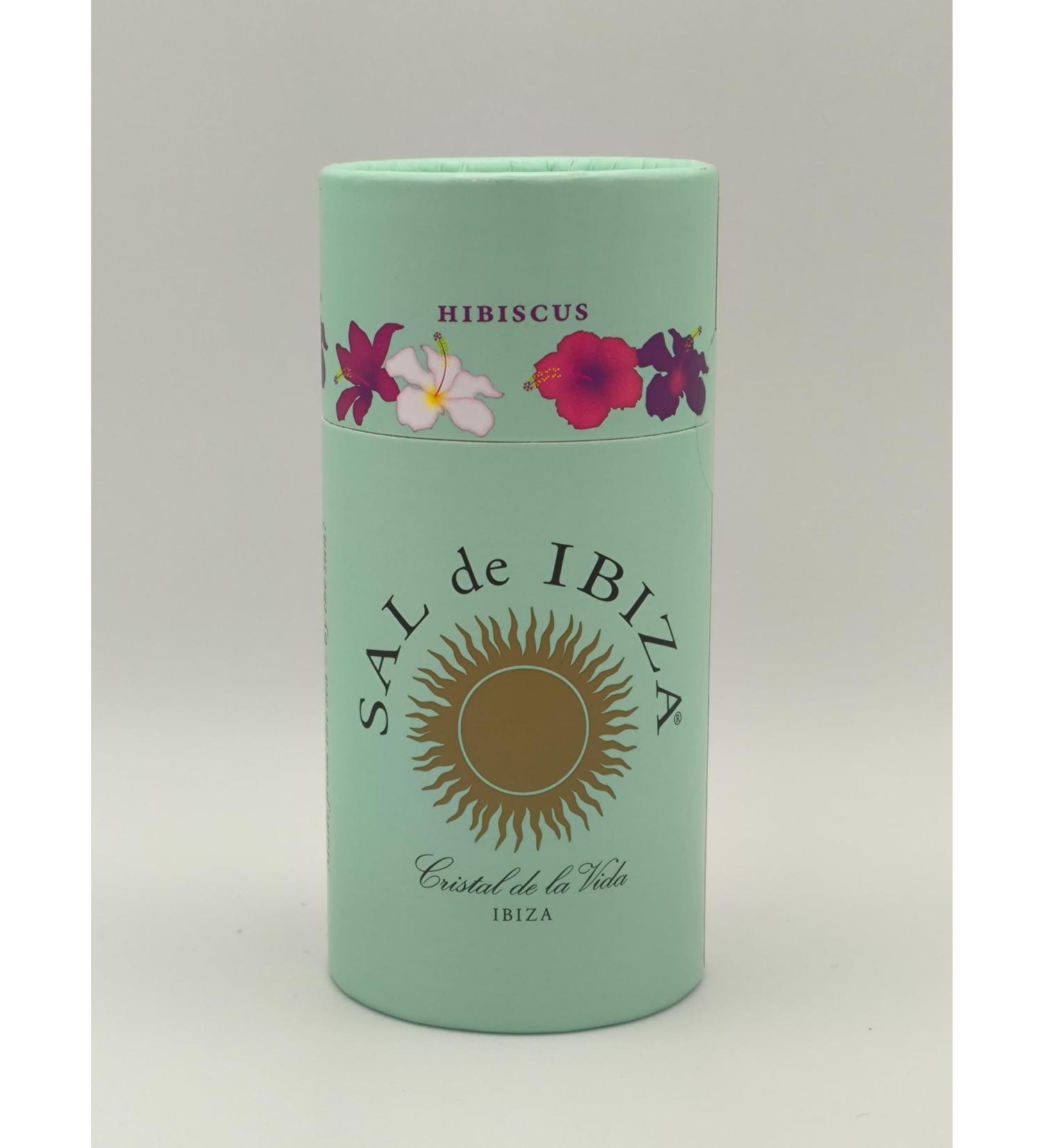 Salt of Ibiza Salt grains with hibiscus Sal de Ibiza Floral and exotic touch 90g - Buy Online on GoSupps.com