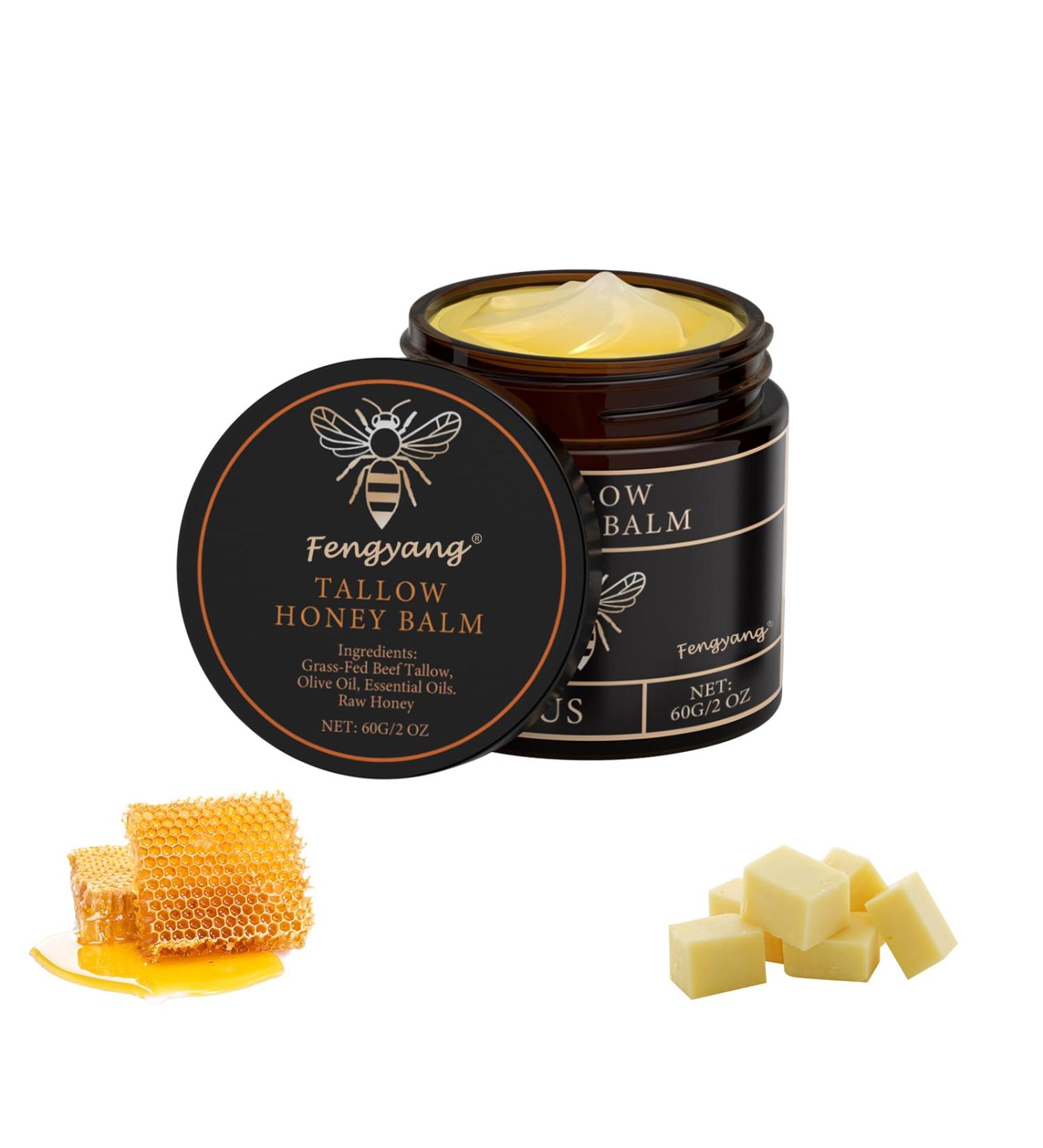 Fengyang Organic tallowhoney balm intensively cares for dry and aging skin face and body care cream - Buy Online on GoSupps.com