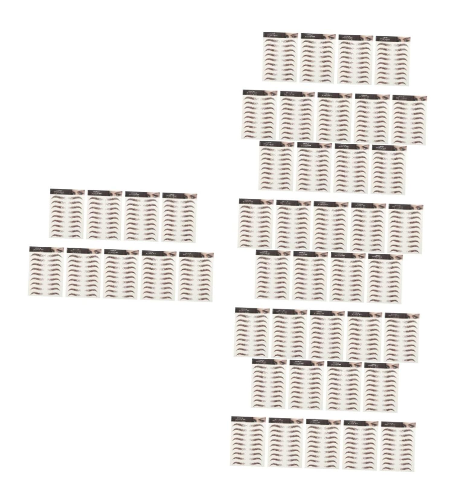 Beavorty 45 Sheets Waterproof Eyebrow Stickers Eyebrow Stencil Stickers Eyebrow Tattoos Stickers 3d Make up - Buy Online on GoSupps.com