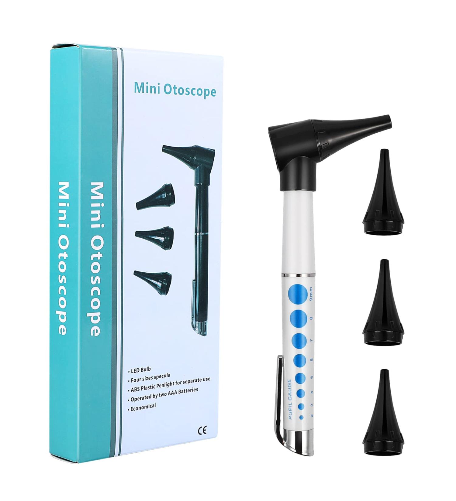 Healifty Otoscope with Light - Portable Diagnostic Ear Care Device for Children Adults & Pets | Includes 4 Covers | No Battery Required - Buy Online on GoSupps.com