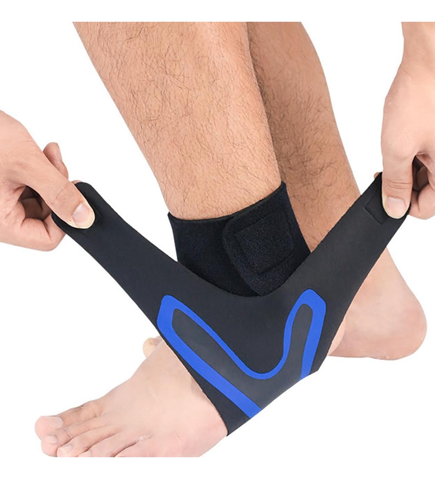 Coogime Plantar Fasciitis Foot Wrap & Ankle Brace - Flexible & Breathable Support for Soccer EU Size 39-41 (Blue) - Buy Online on GoSupps.com
