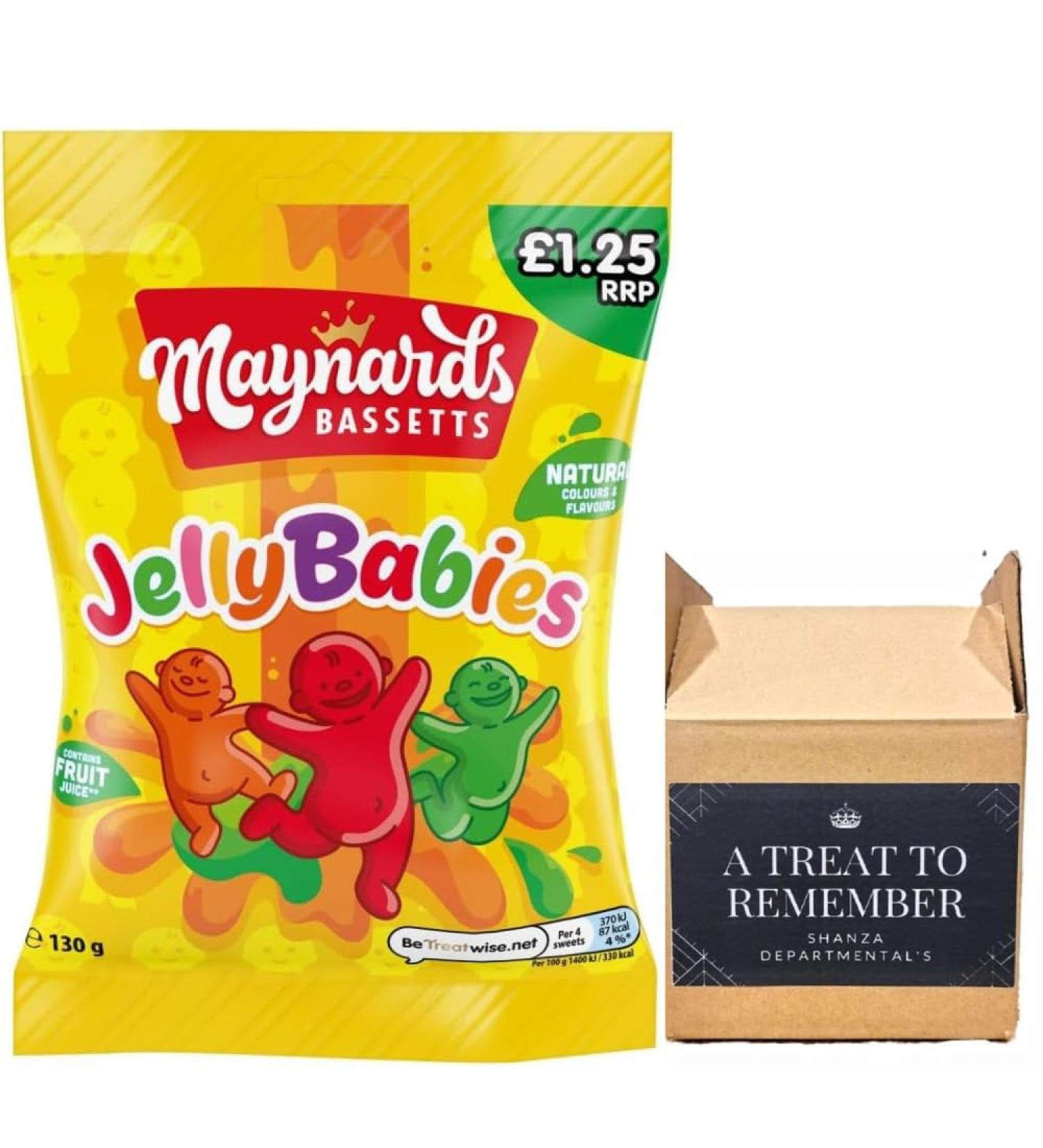 Maynards Bassetts Sweet Bags Jelly Babies 10 x 130g - Buy Online on GoSupps.com