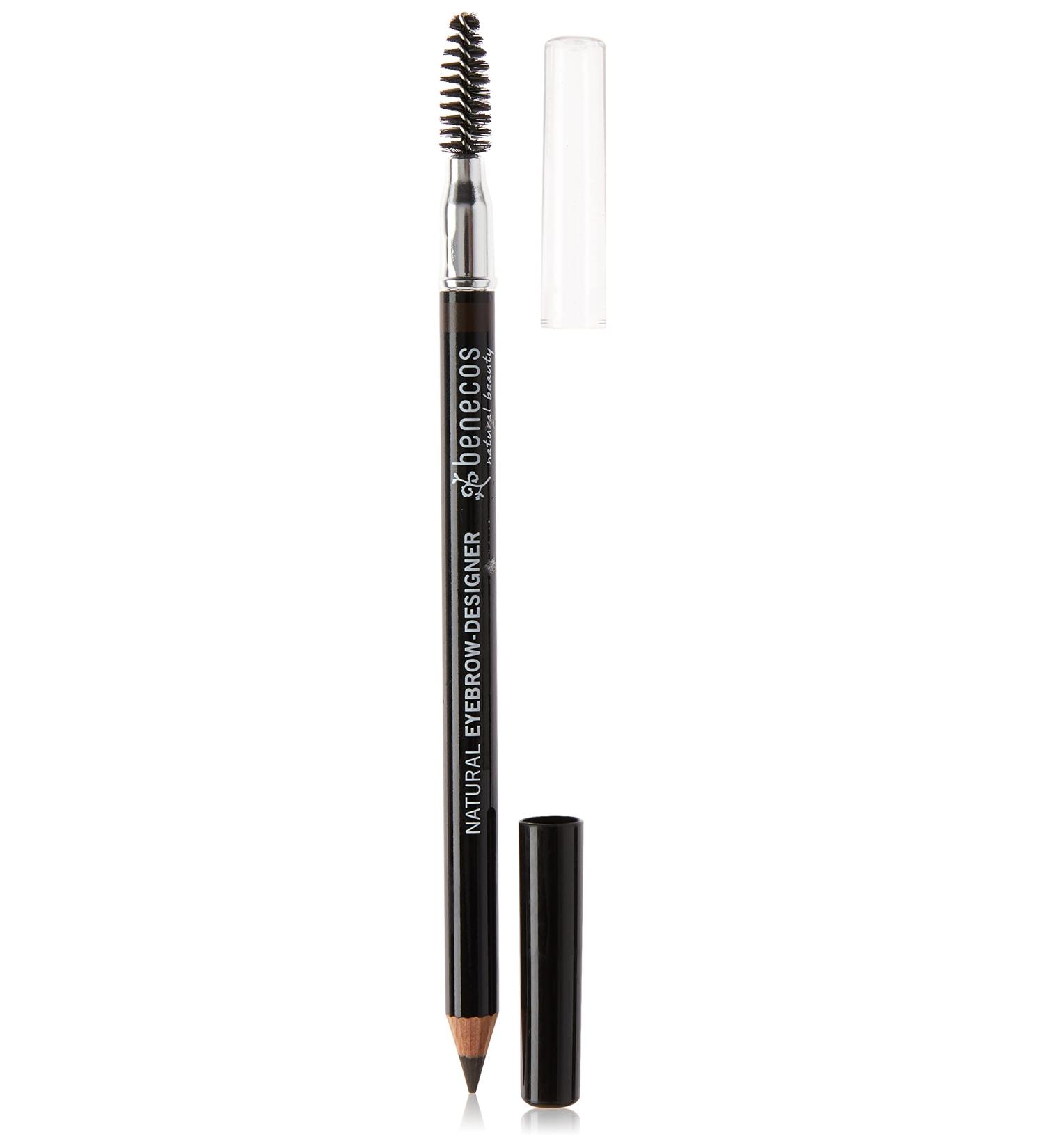 Benecos Eyebrow-Designer All-Natural Pencil & Brush - Soft Subtle Vegan Brown - Buy Online on GoSupps.com